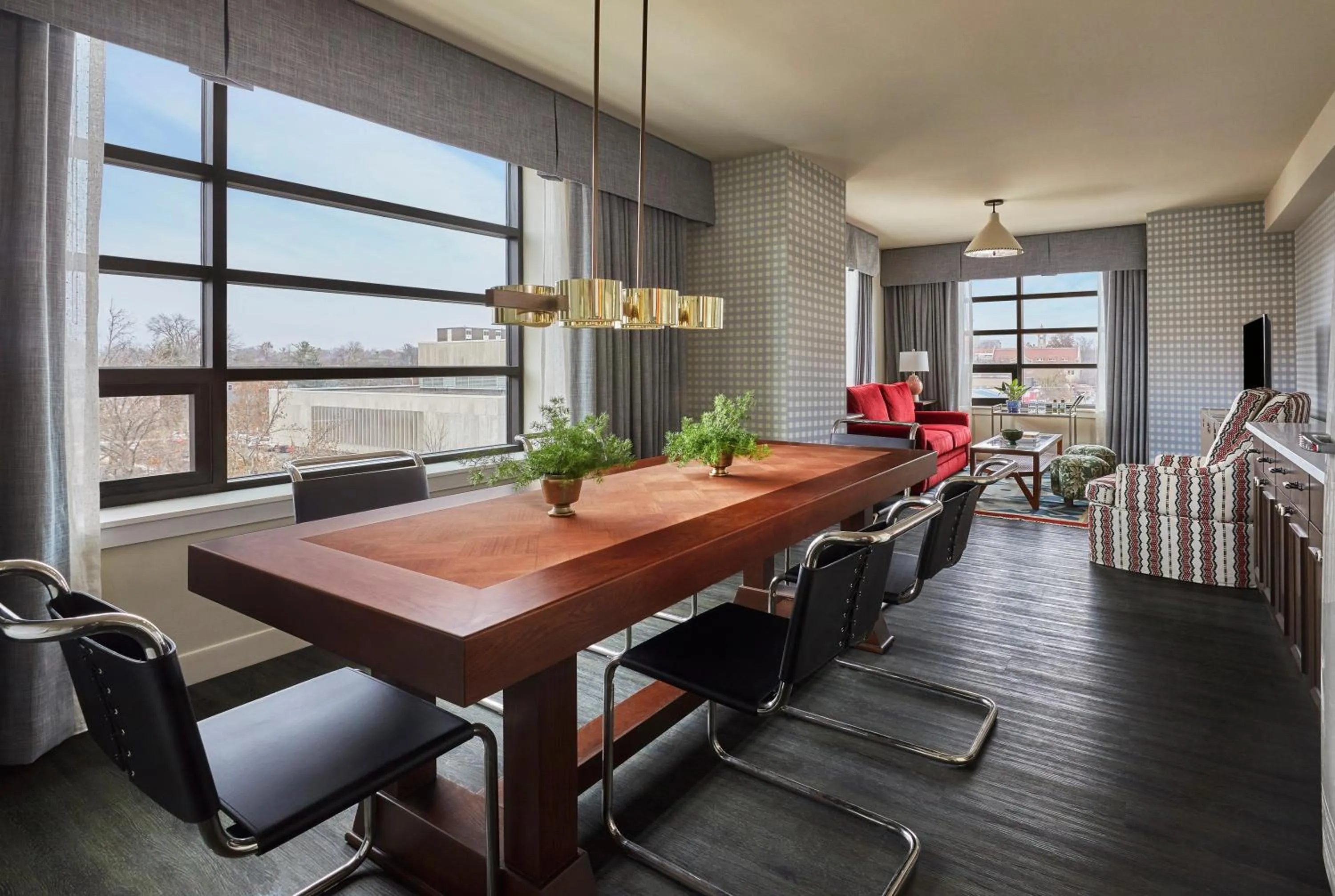 Living room in Graduate by Hilton Bloomington