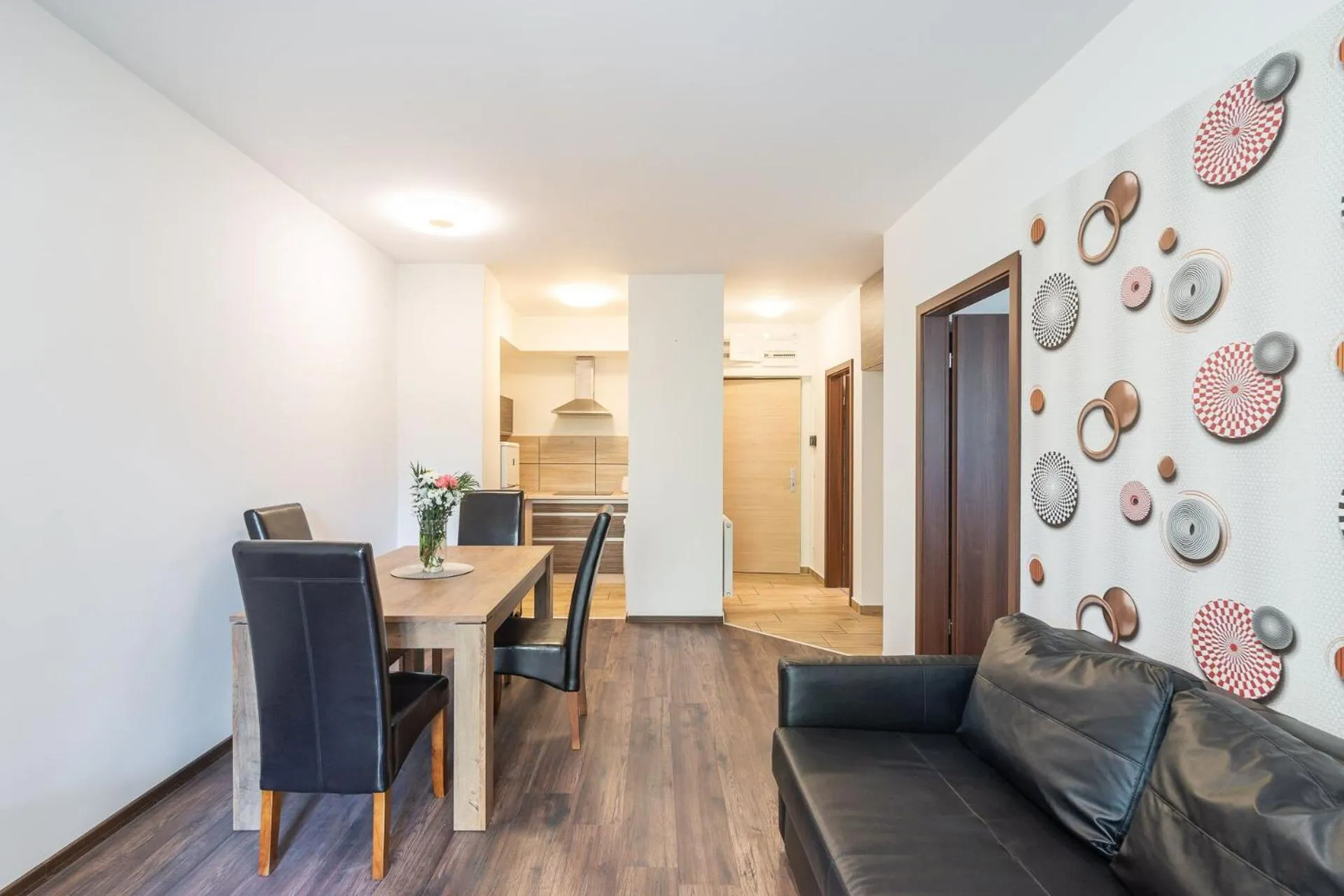 Living room in Corvin Residence Apartments