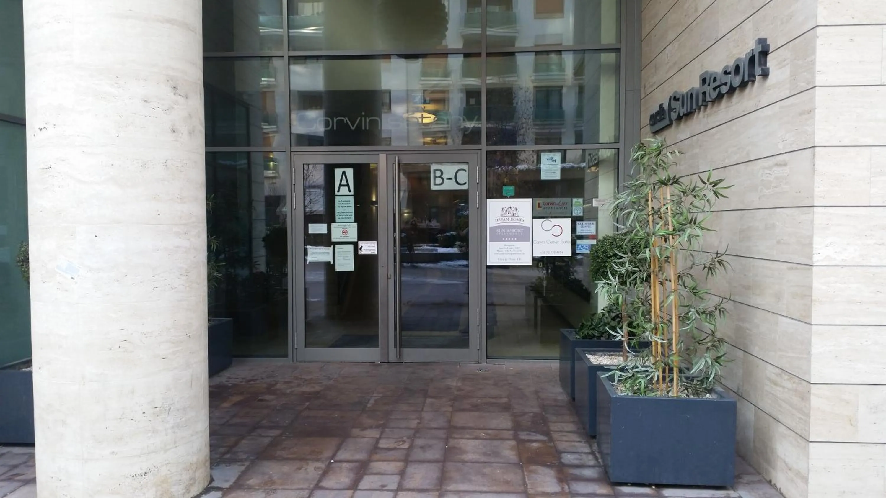 Property building in Corvin Residence Apartments