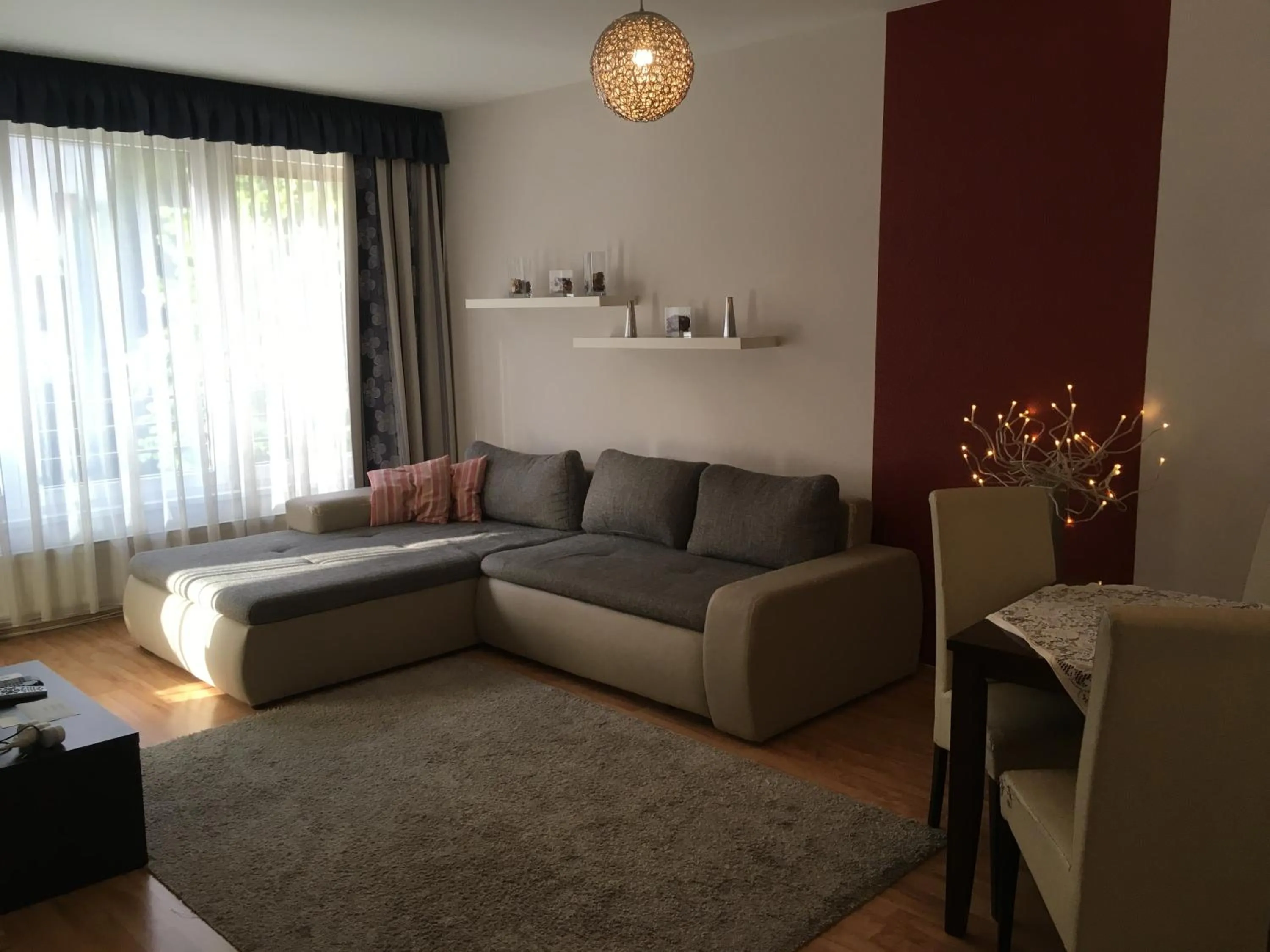 Living room in Corvin Residence Apartments