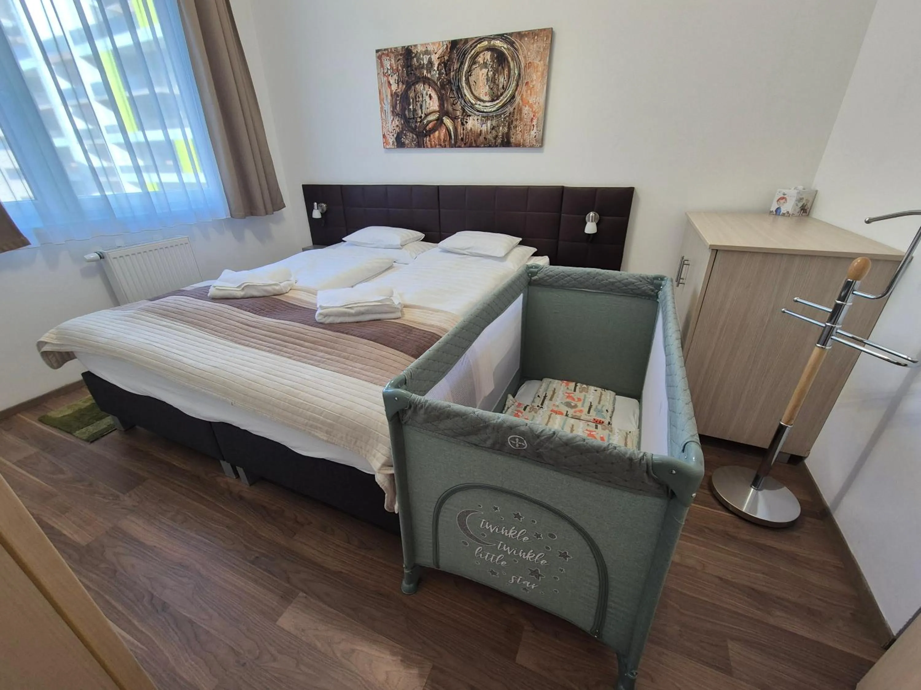 Bed in Corvin Residence Apartments