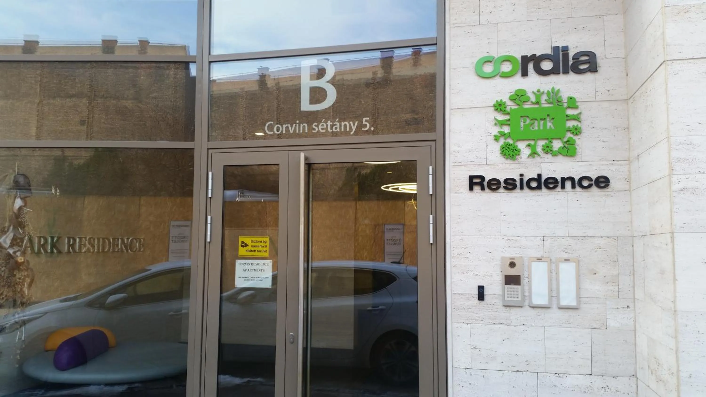 Property building in Corvin Residence Apartments