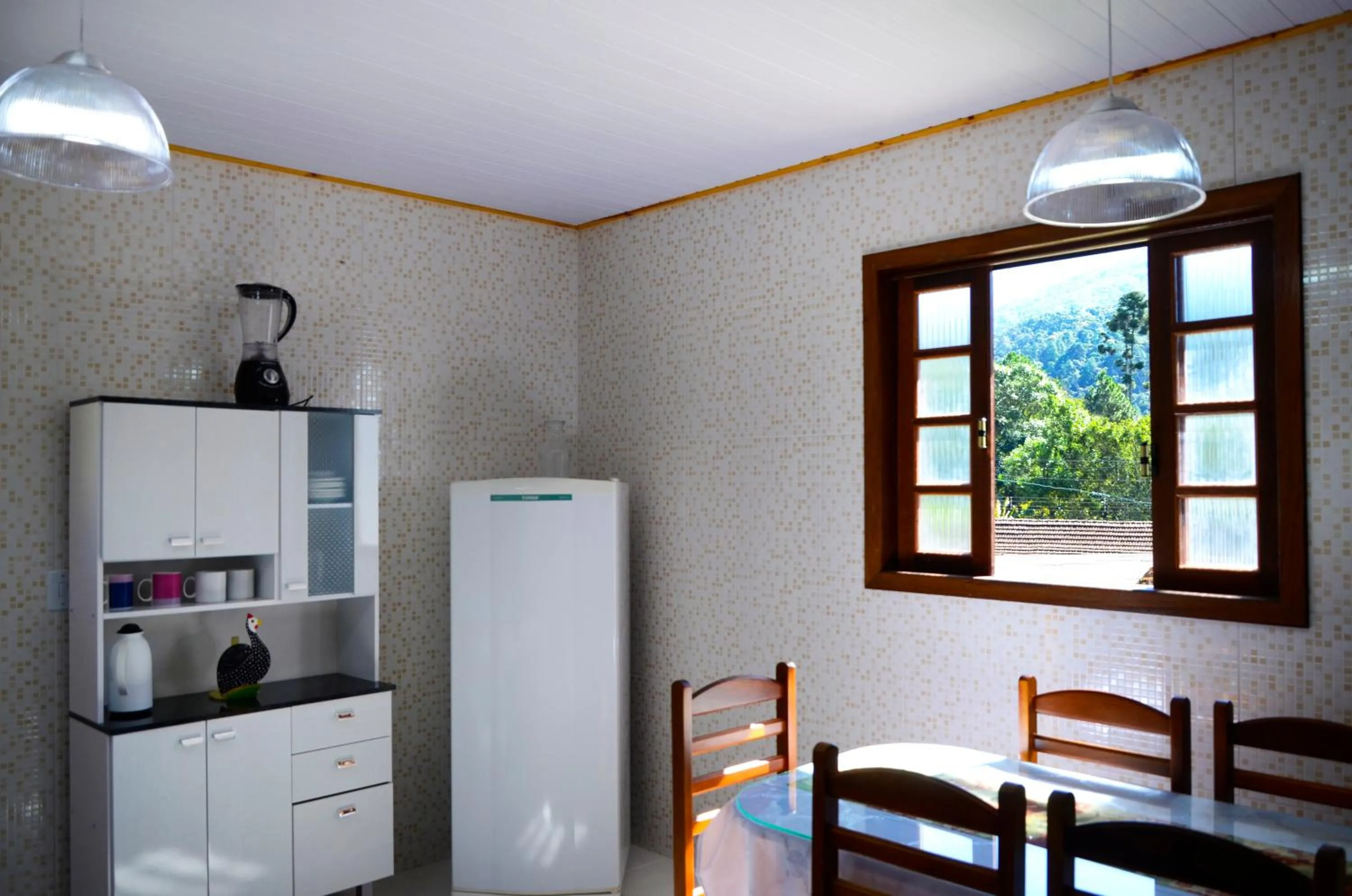 Kitchen or kitchenette in Pousada Sabor da Serra