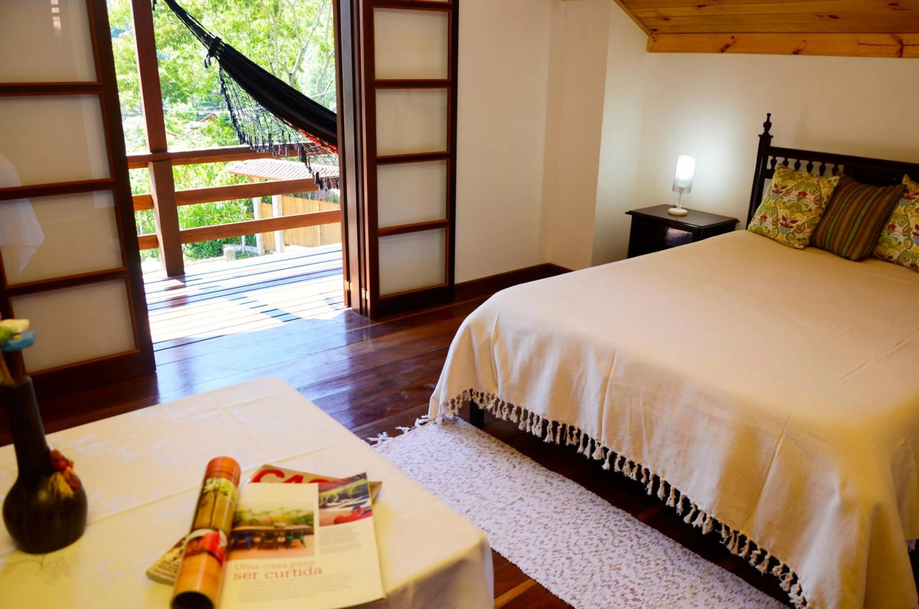 Bed in Pousada Sabor da Serra