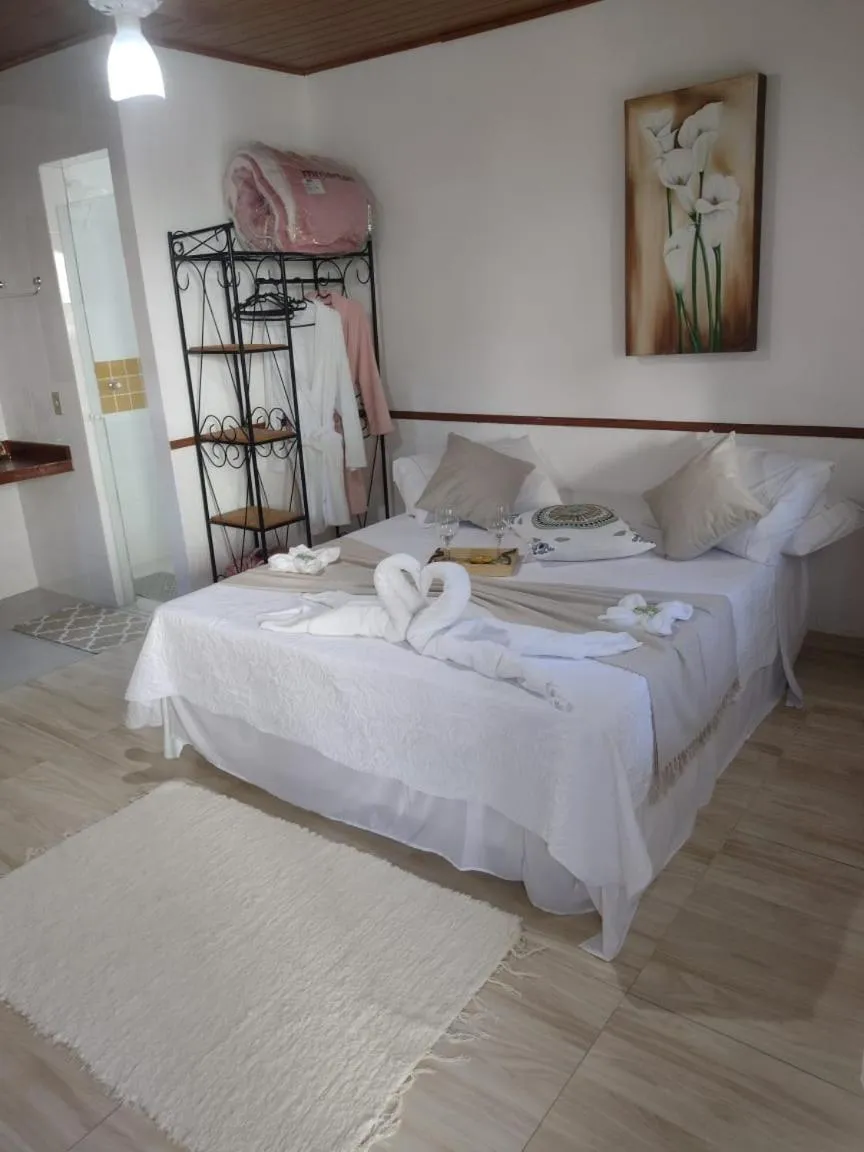 Bed in Pousada Sabor da Serra