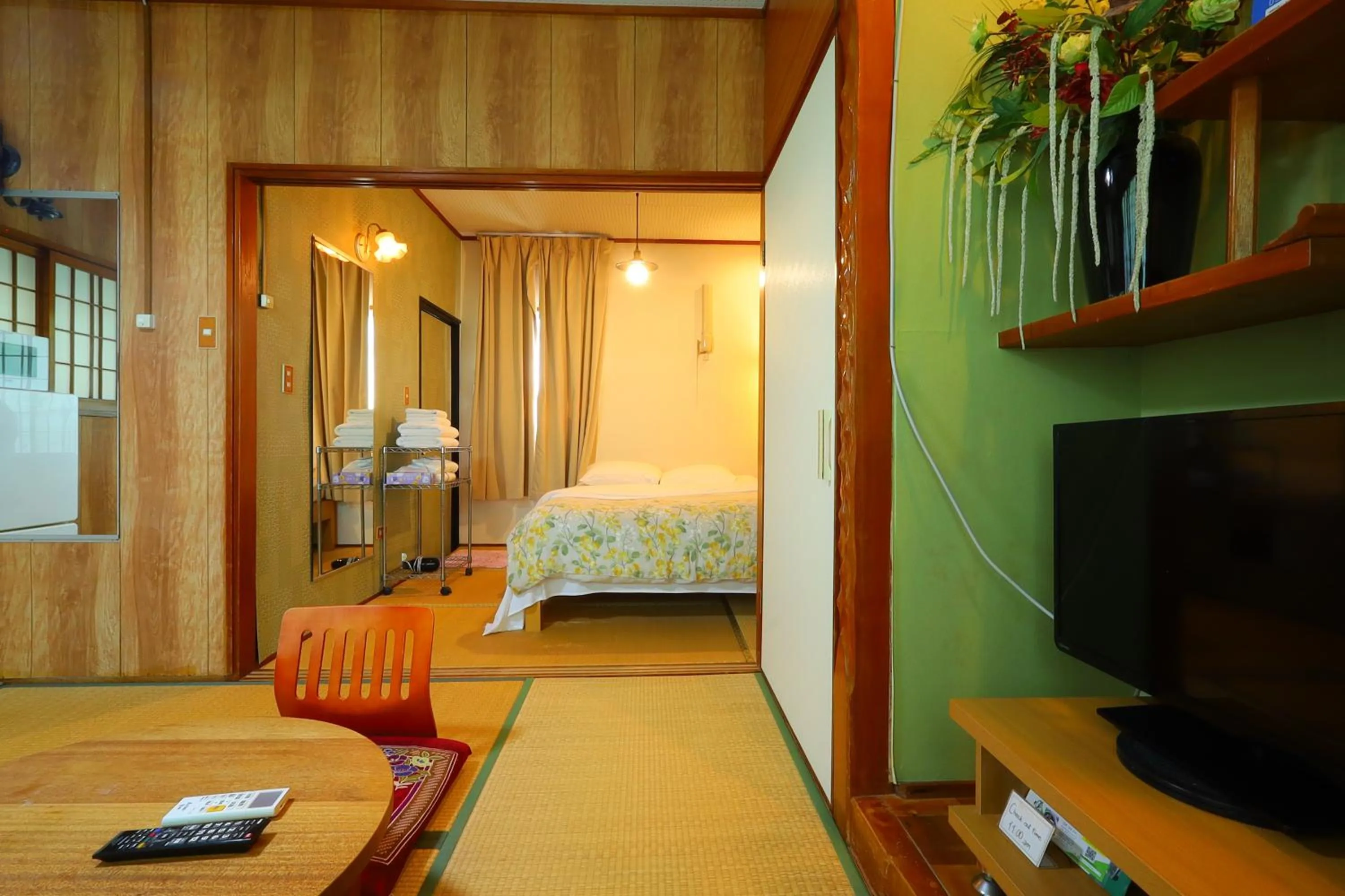 Bed in Shirahama Hotel