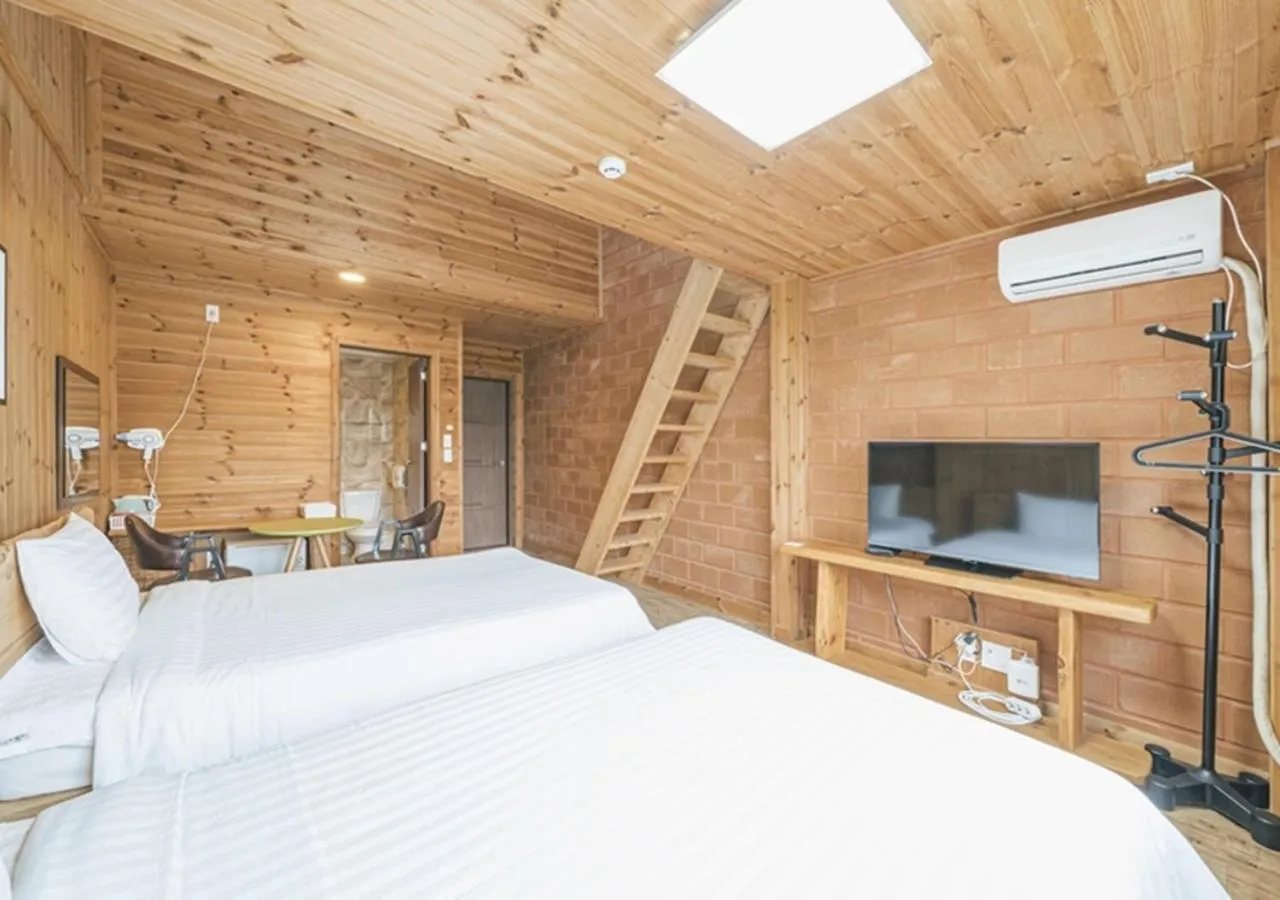 Bed in Jeju Healing Resort