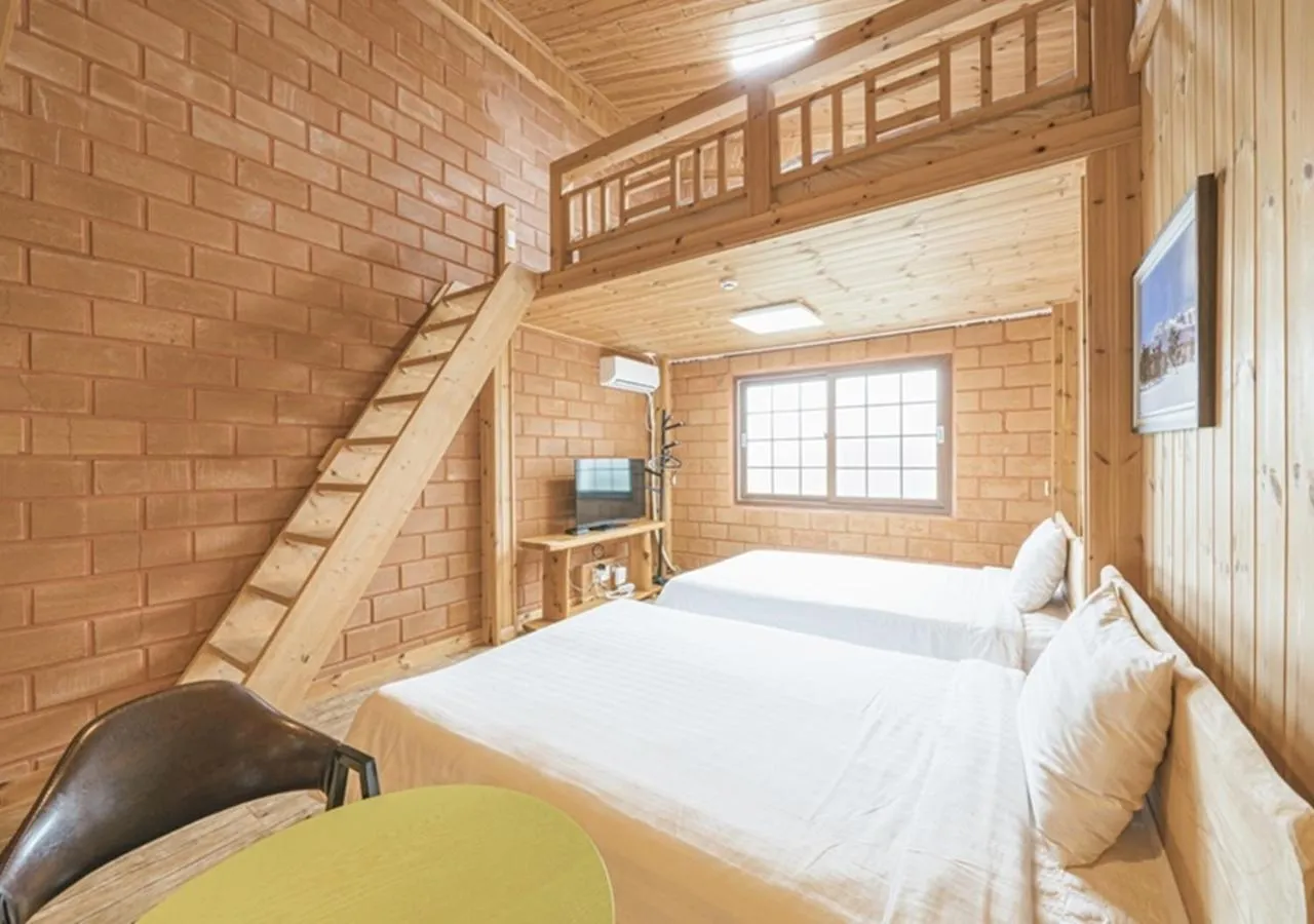 Bed in Jeju Healing Resort