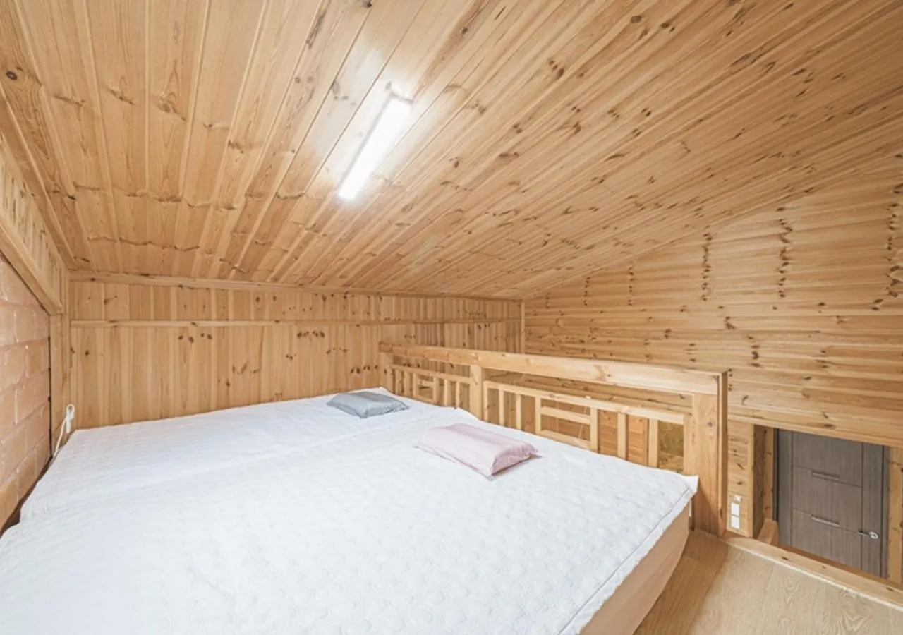 Bed in Jeju Healing Resort