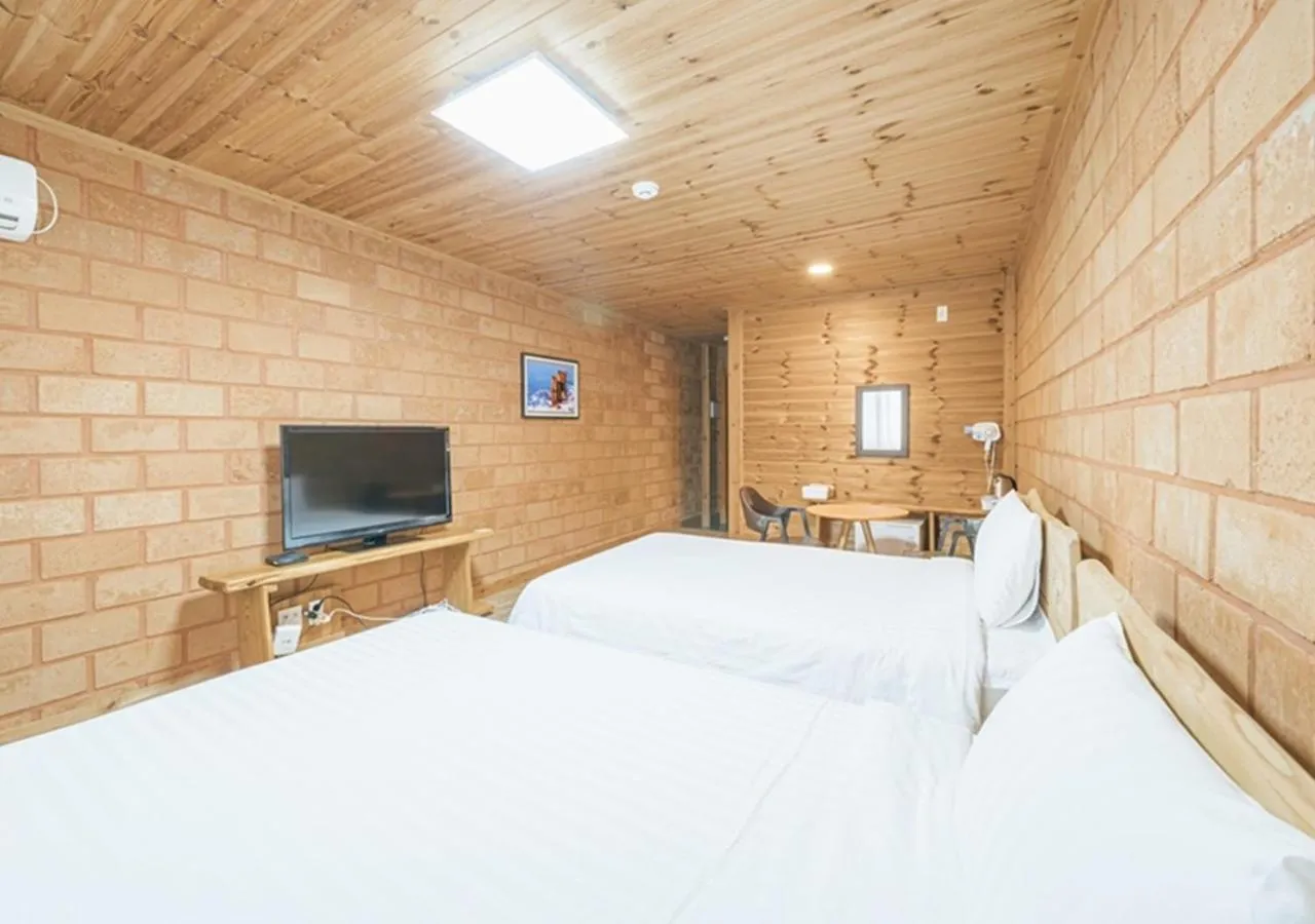 Bed in Jeju Healing Resort