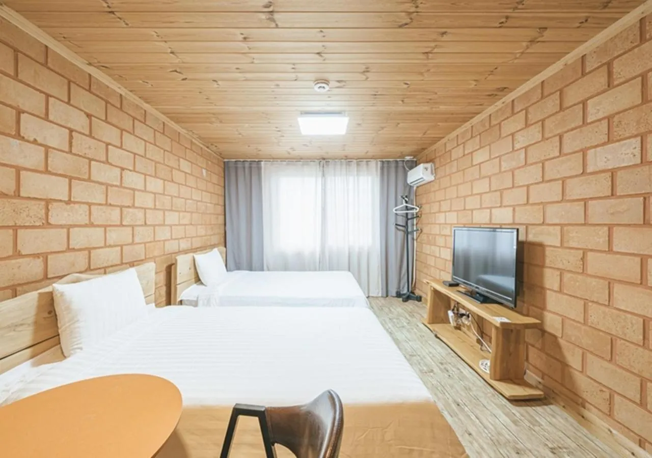 Bed in Jeju Healing Resort