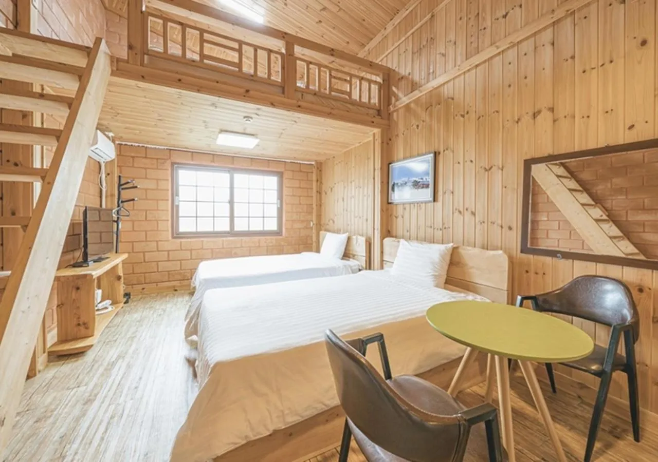 Bed in Jeju Healing Resort