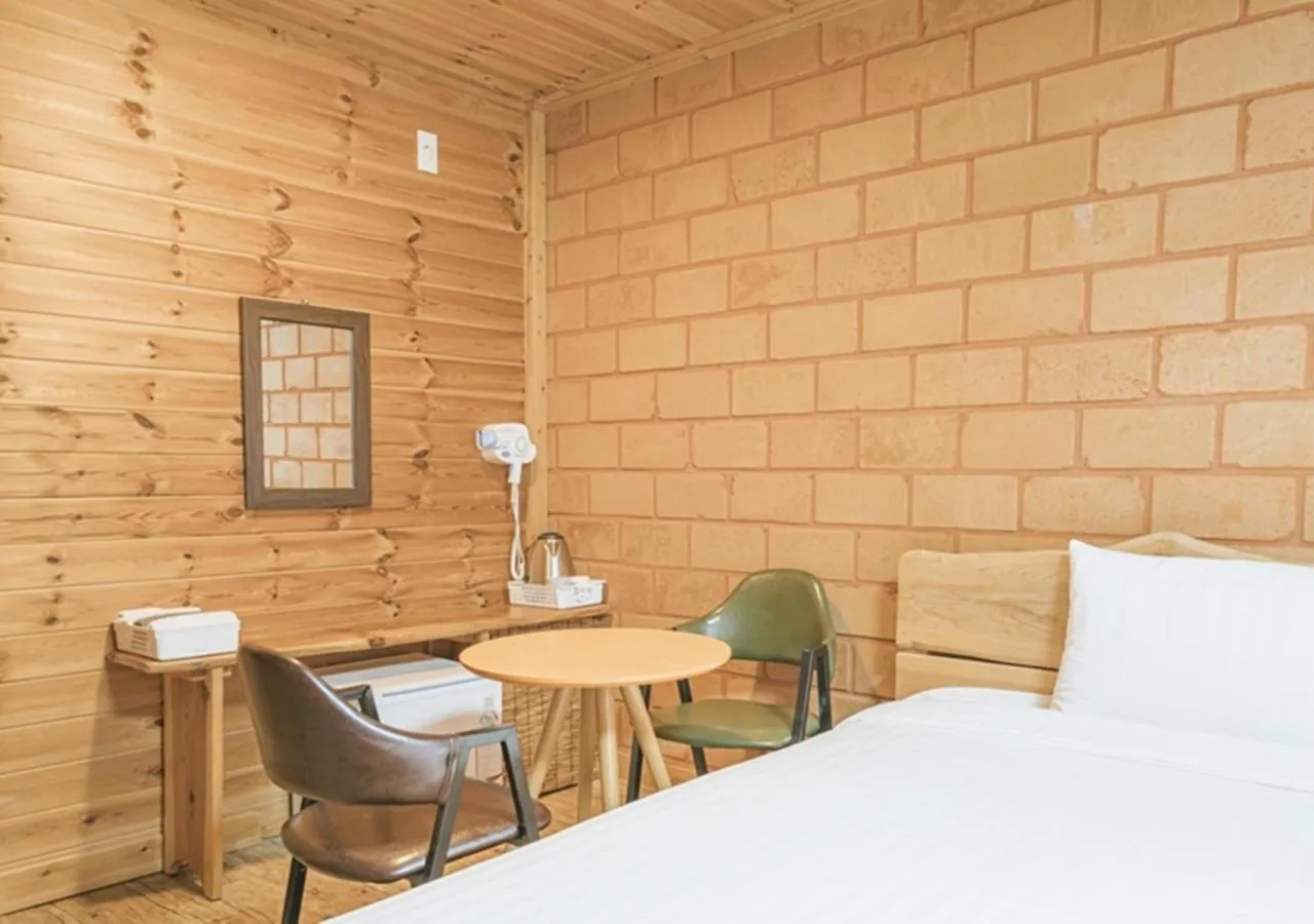 Bed in Jeju Healing Resort