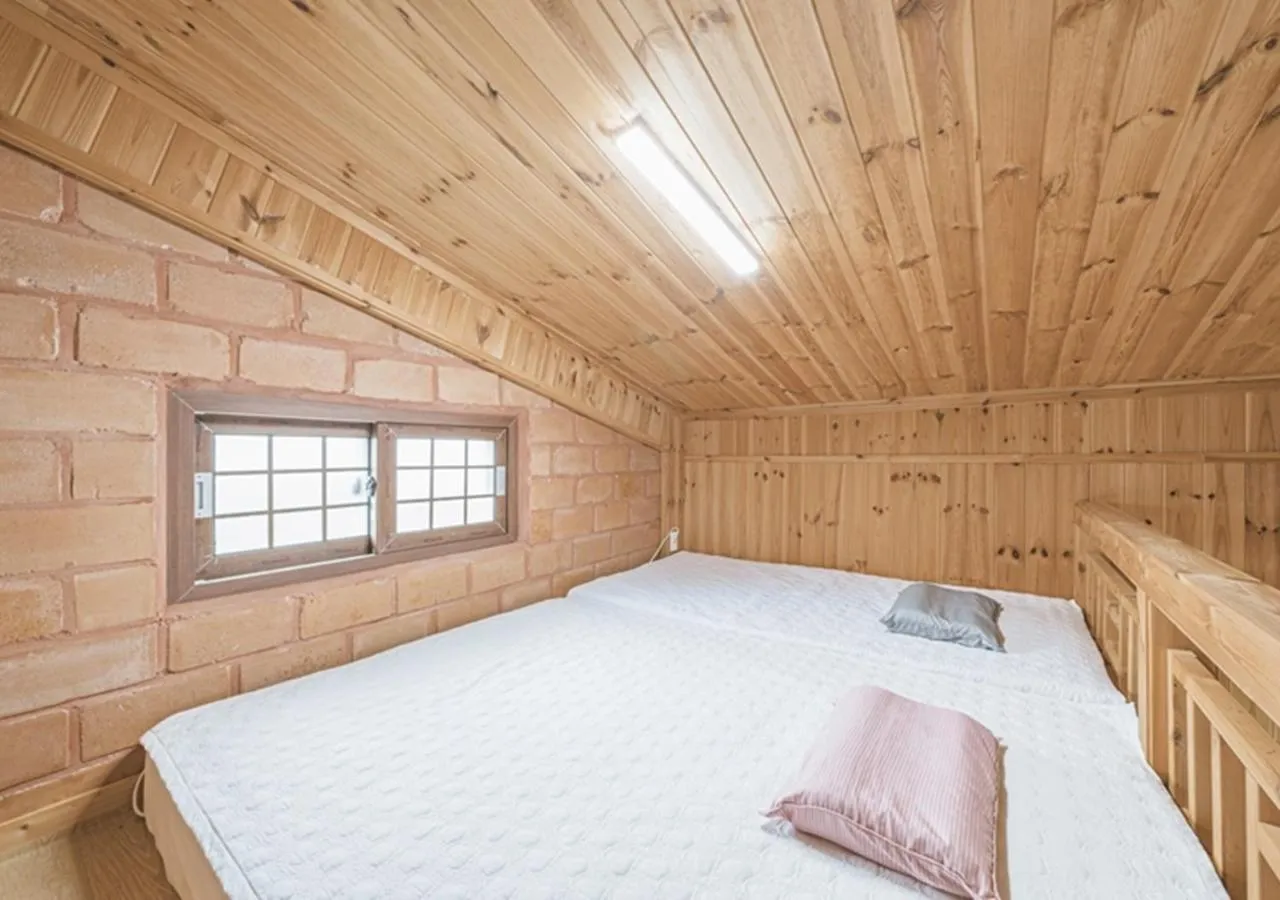 Bed in Jeju Healing Resort