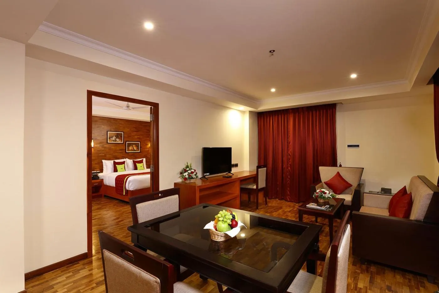 Living room in JVK Park Hotel