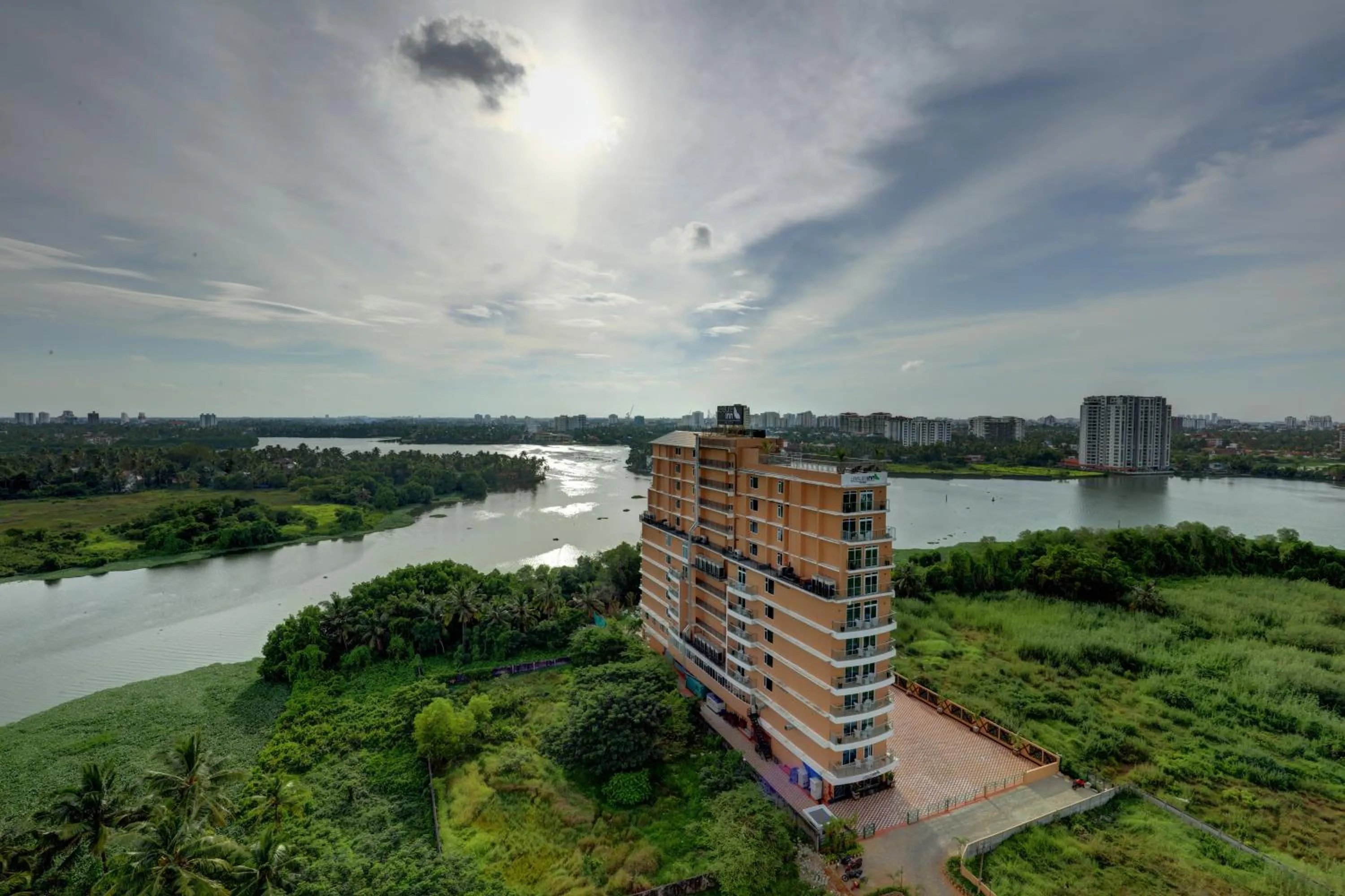 Bird's eye view in JVK Park Hotel