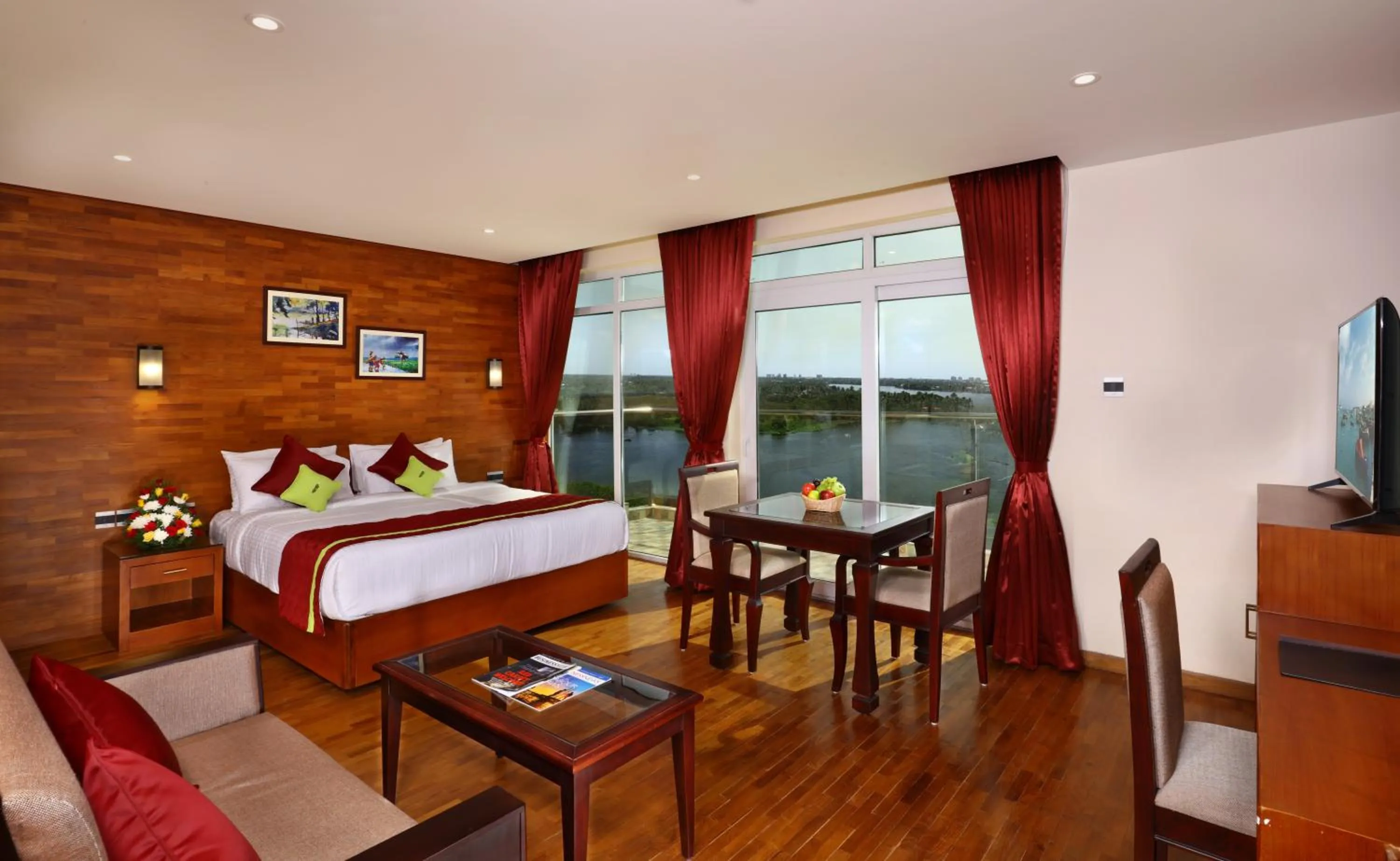 Bedroom, Bed in JVK Park Hotel