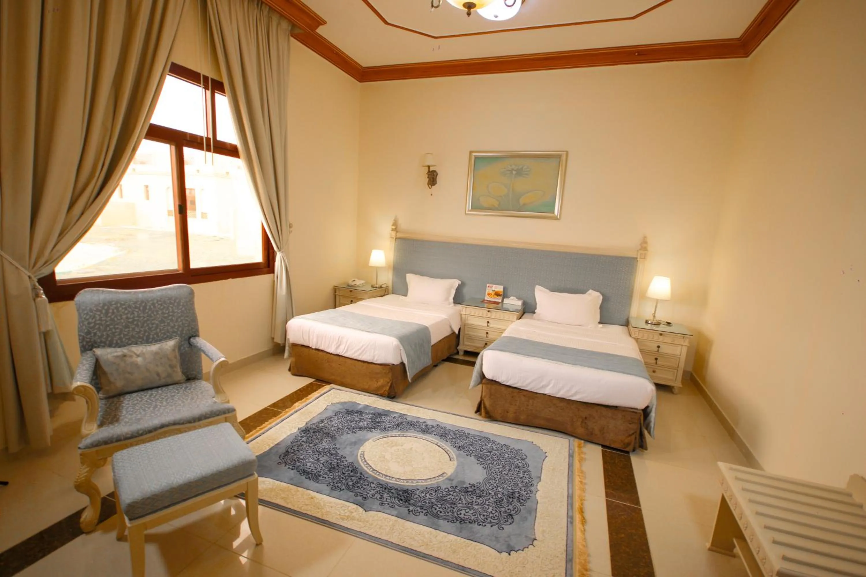 Bed in Al Bada Hotel and Resort