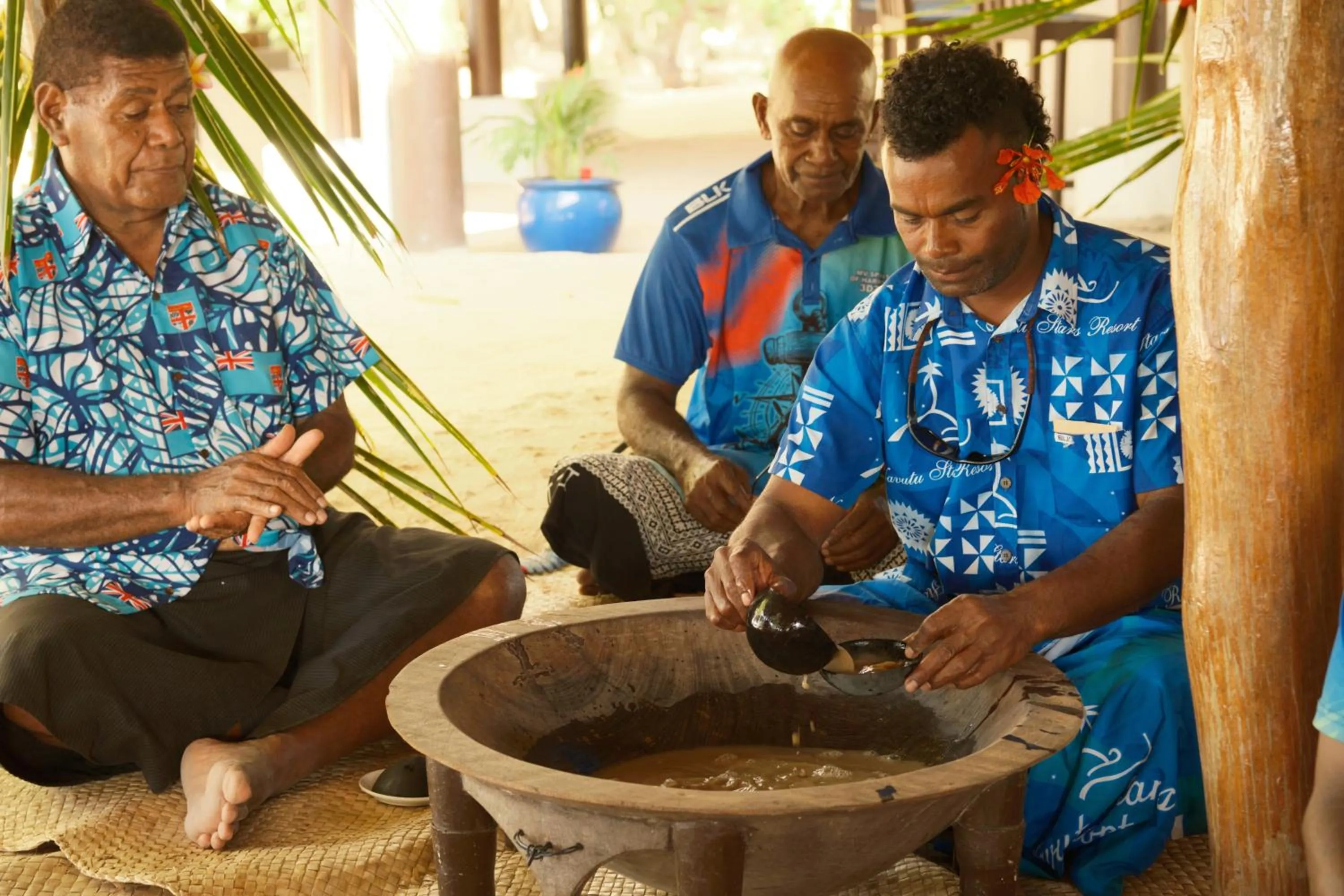 People in Navutu Stars Resort