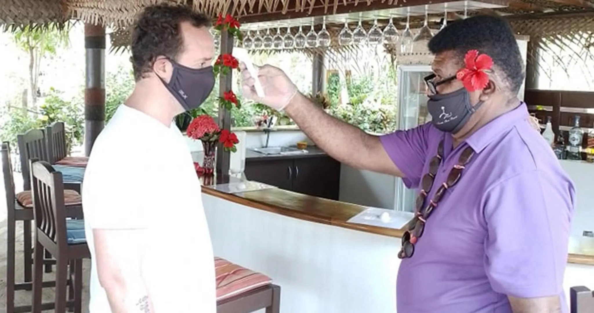 People in Navutu Stars Resort