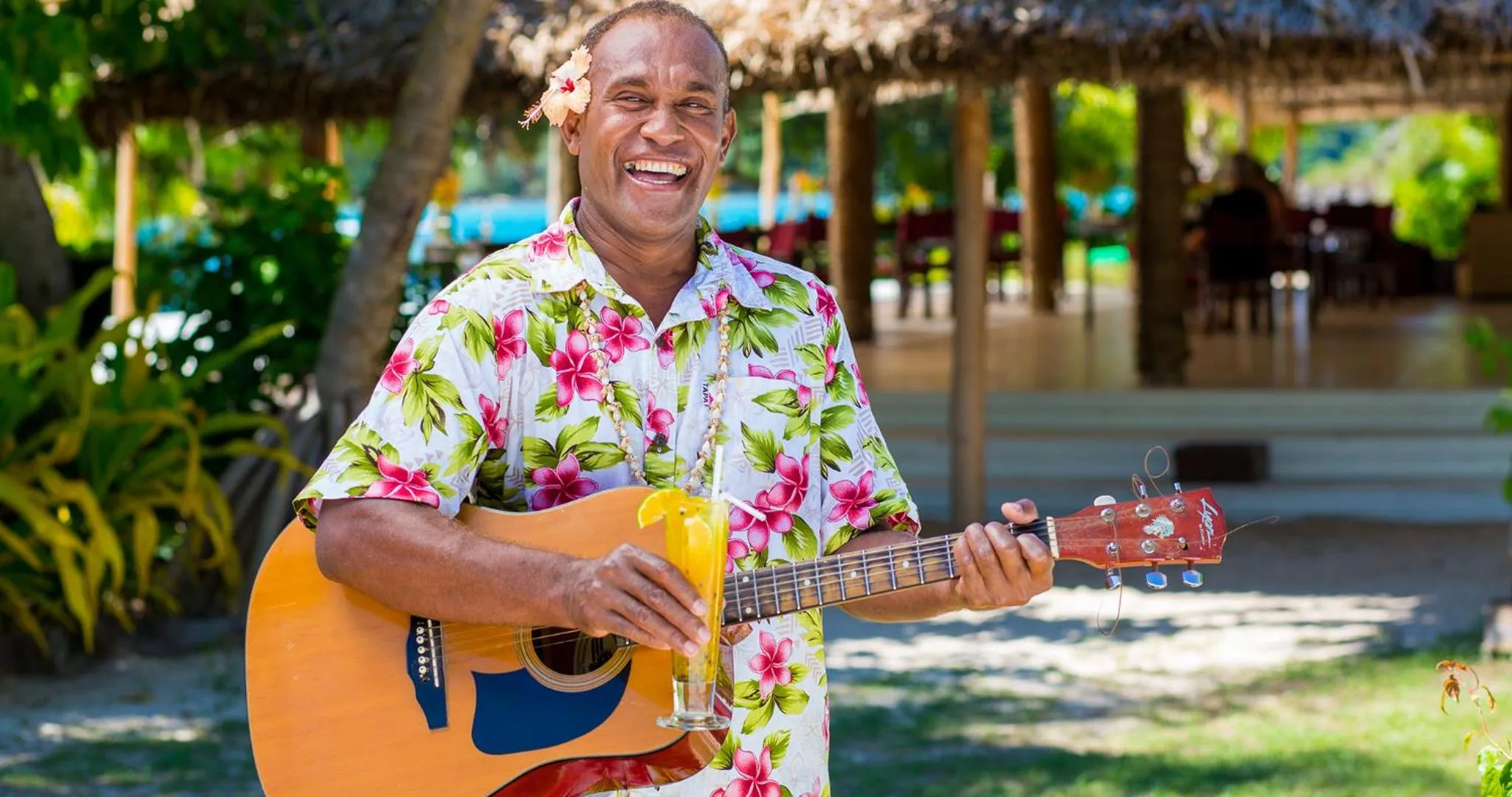 People in Navutu Stars Resort