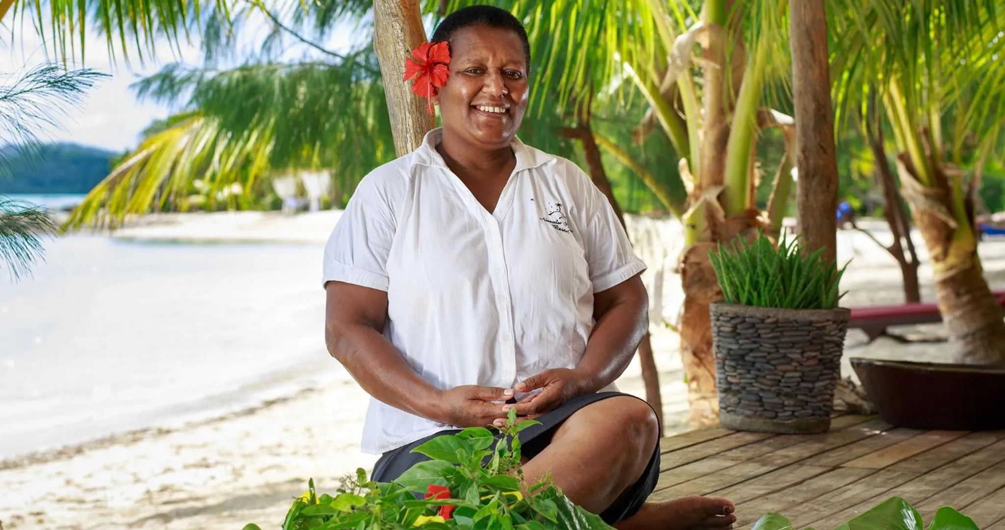 Staff in Navutu Stars Resort