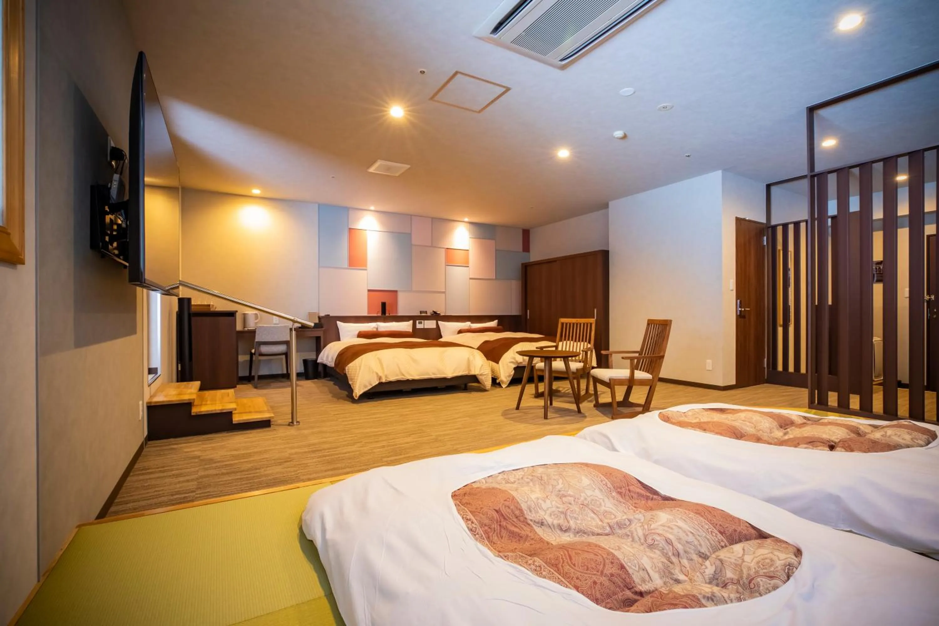 Photo of the whole room, Bed in Otaru Asari Classe Hotel