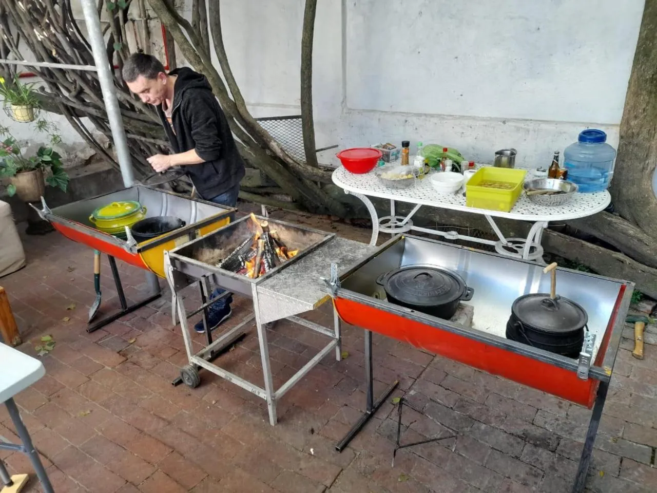 Patio in Zebra Crossing Backpacker