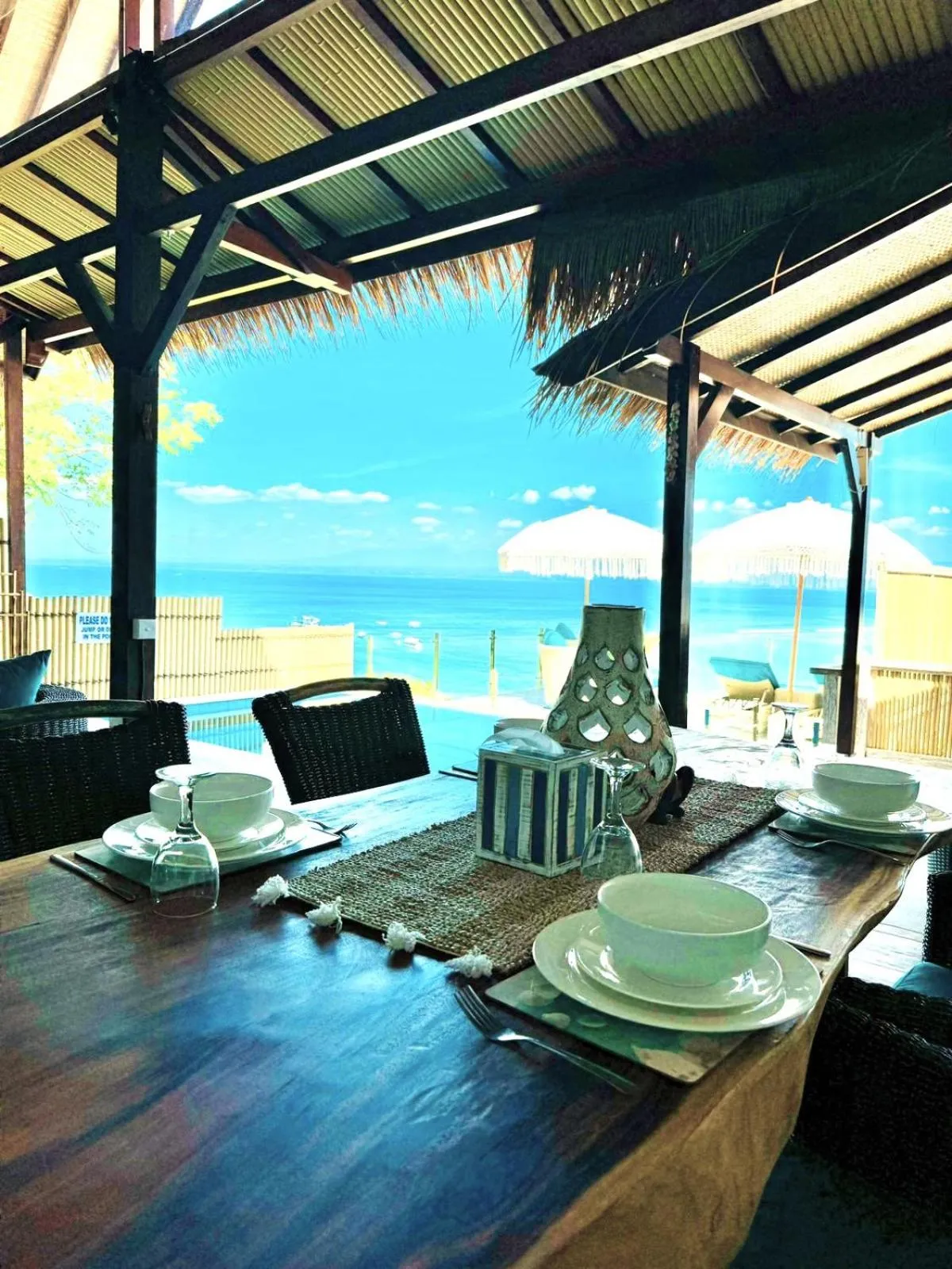Dining area in Lembongan Harmony Villas