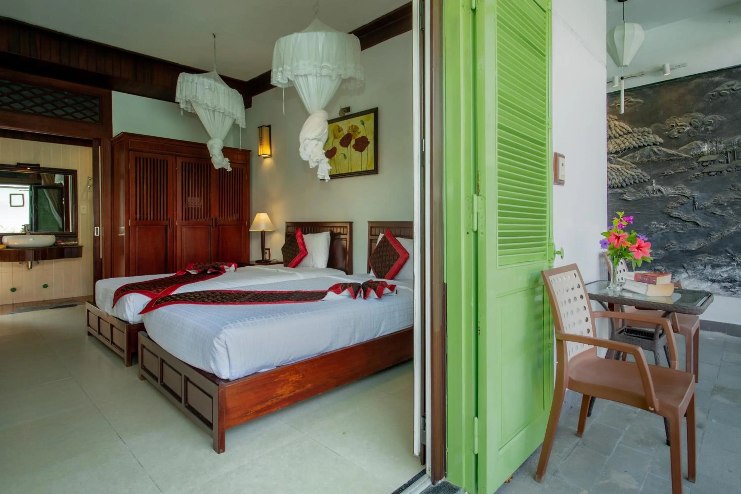 Living room, Bed in Hoi An Garden Villas
