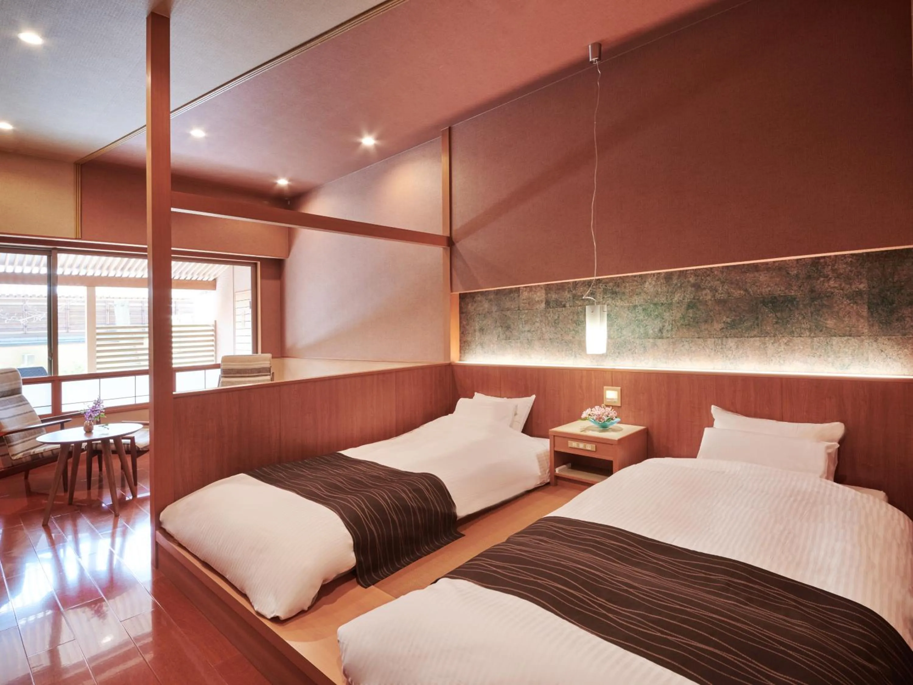 Photo of the whole room, Bed in Hokuriku Fukui Awara Onsen Mimatsu