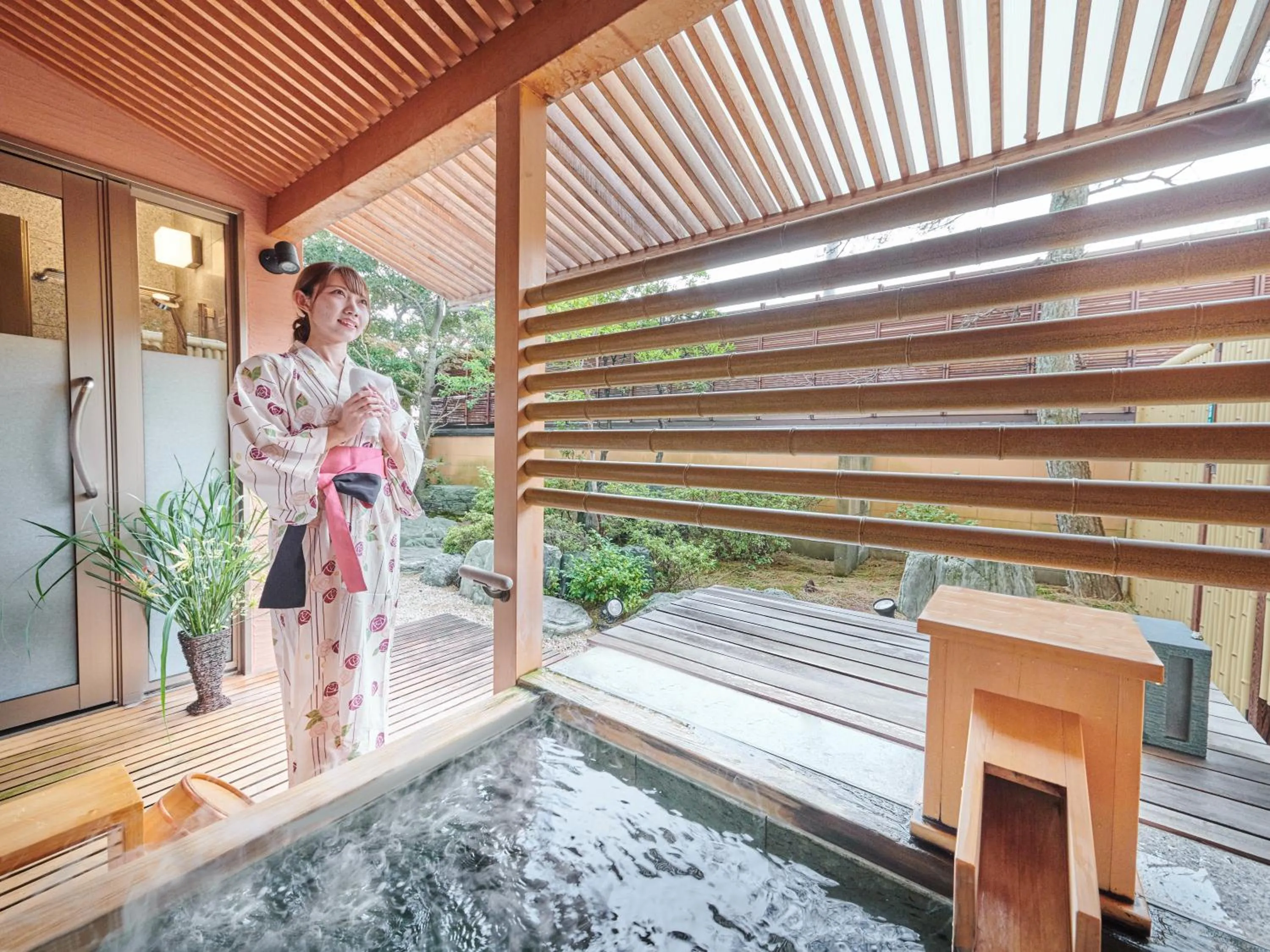 People in Hokuriku Fukui Awara Onsen Mimatsu