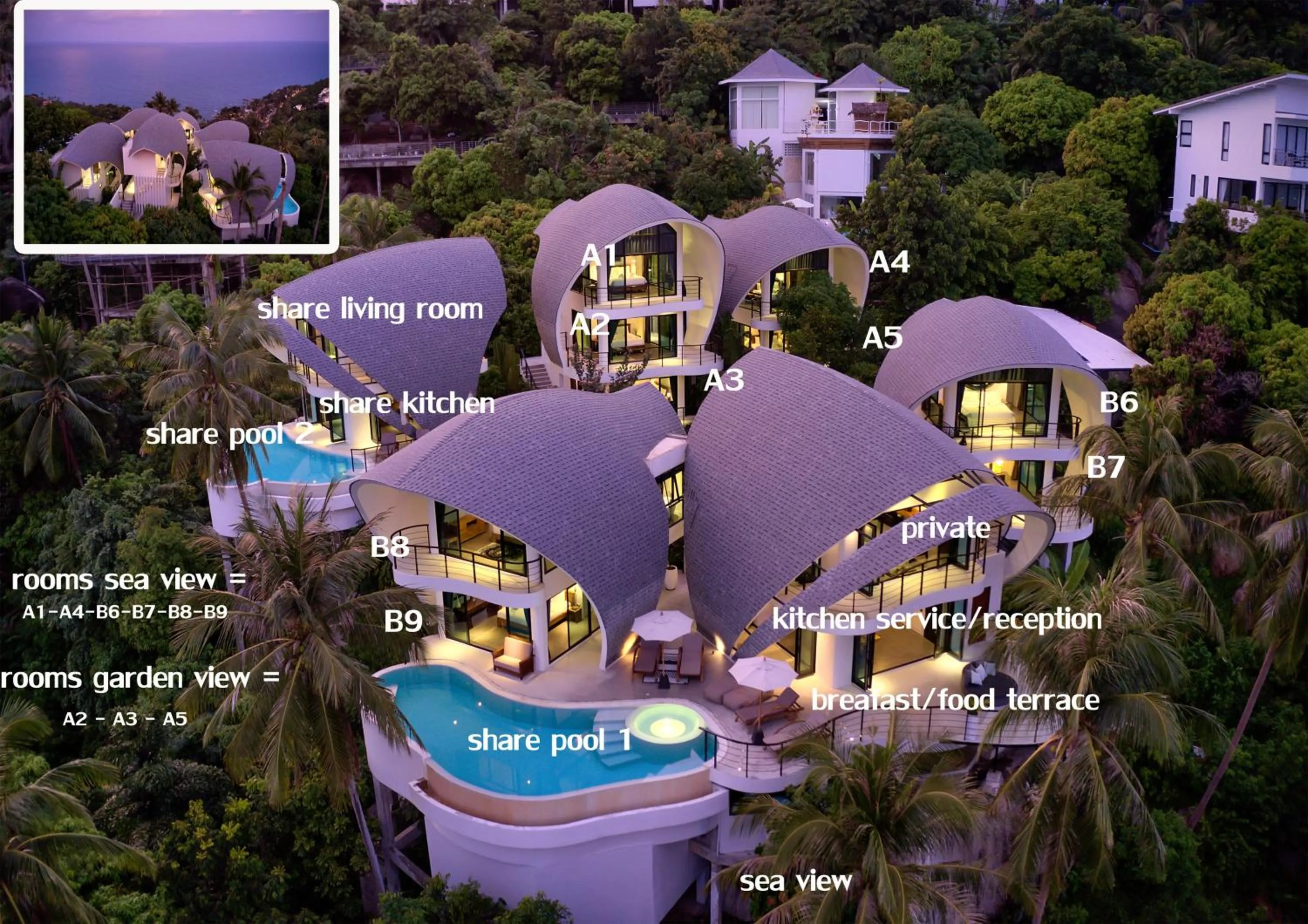 Property building in Villa The Spot Koh Samui