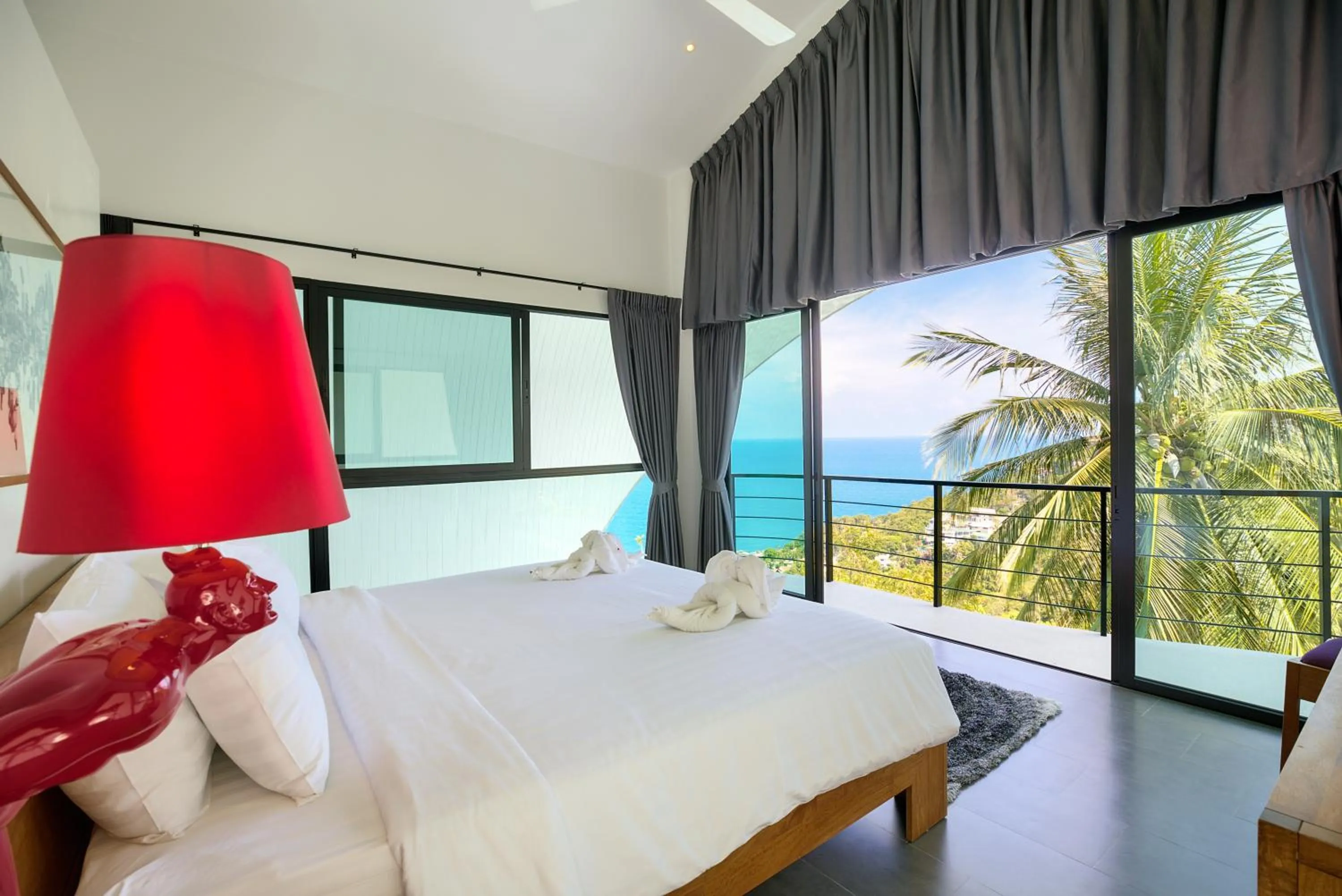 Patio, Bed in Villa The Spot Koh Samui