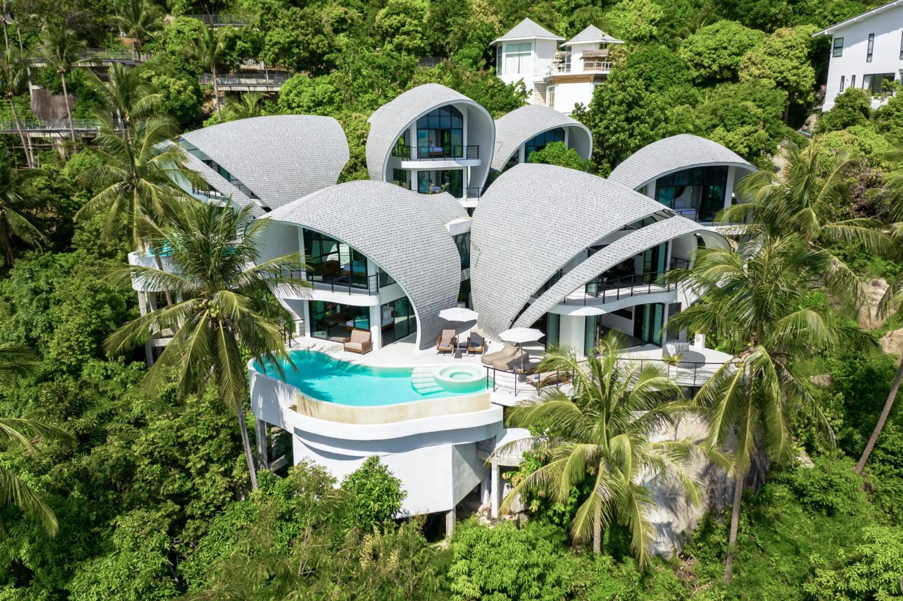 Bird's eye view in Villa The Spot Koh Samui