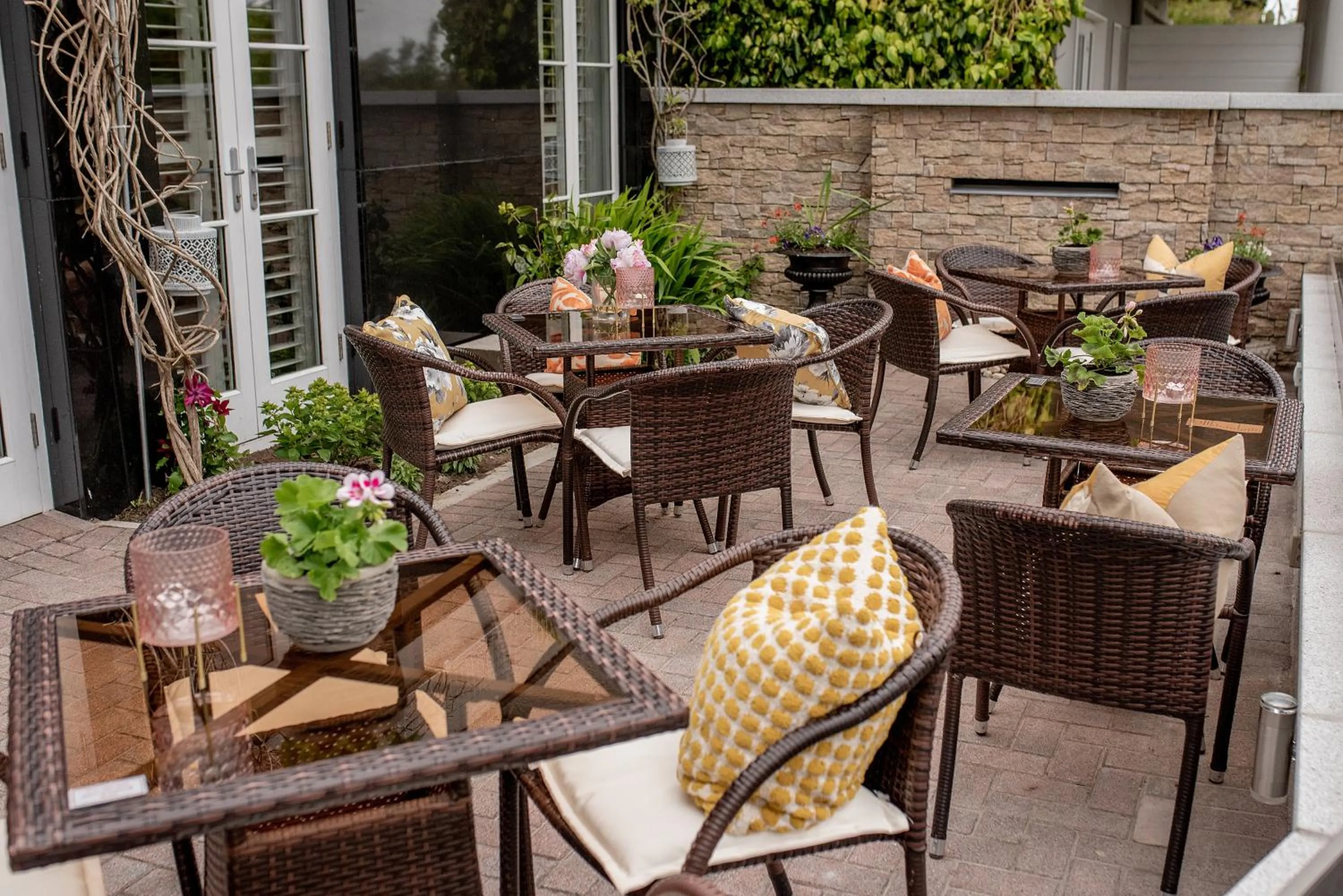 Patio in Whitford House Hotel