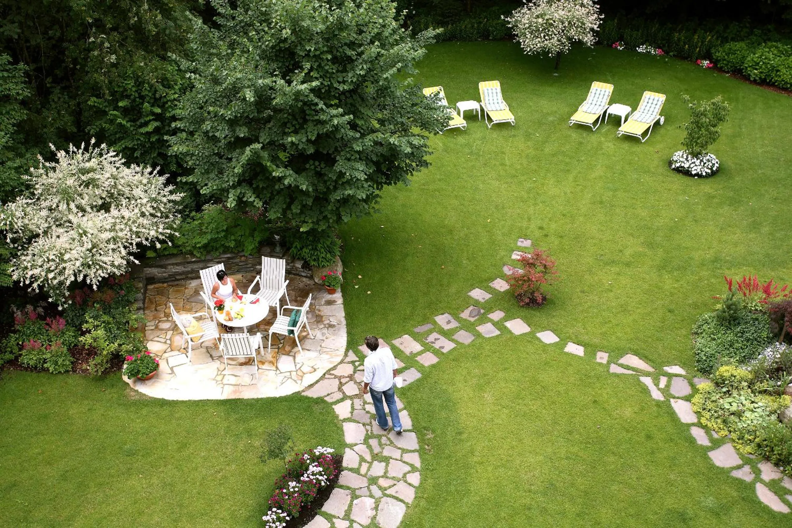 Garden in Hotel Garni Erler