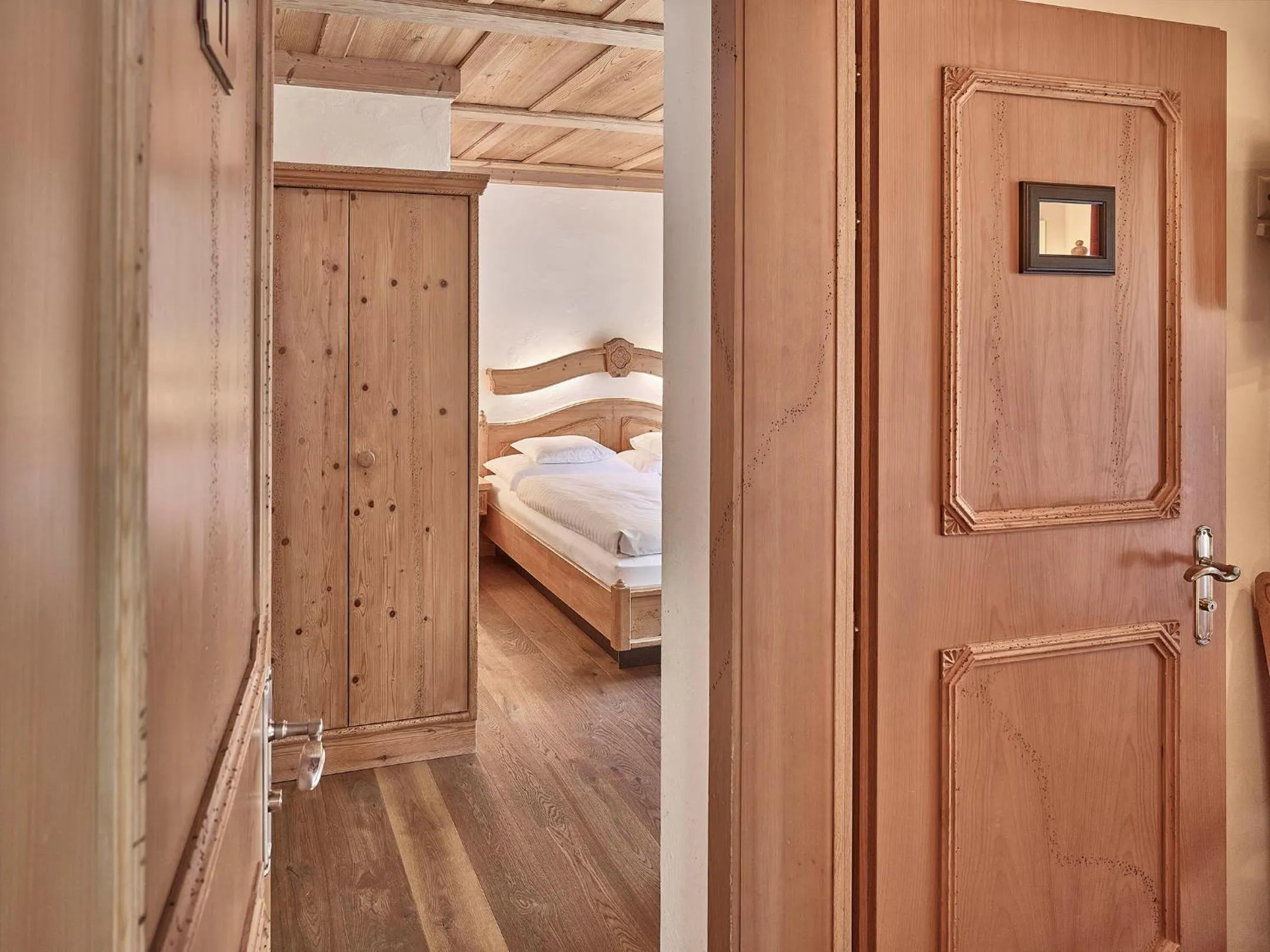 Bedroom, Bed in Hotel Schönegg