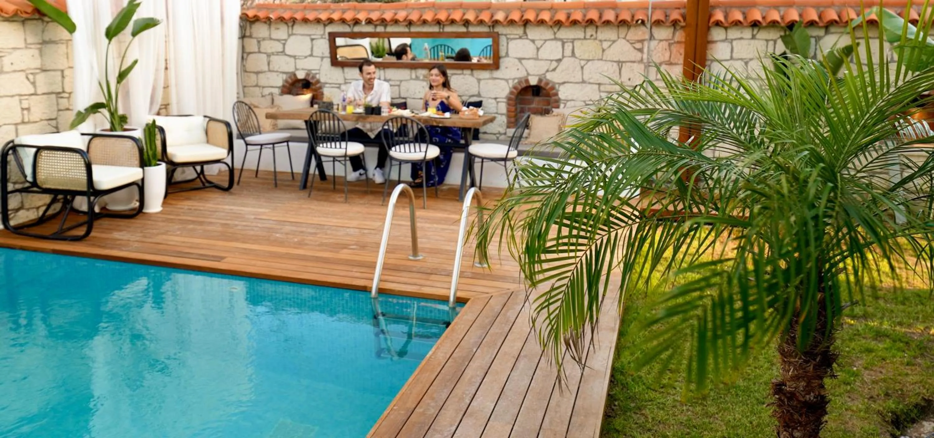 Restaurant/places to eat in Aleysim Otel - Alaçatı