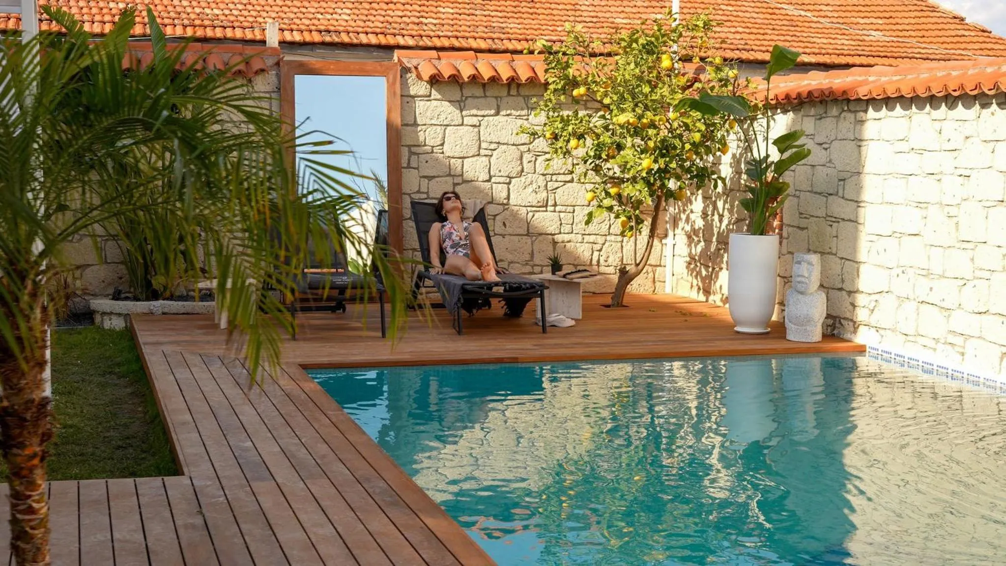 Swimming pool in Aleysim Otel - Alaçatı