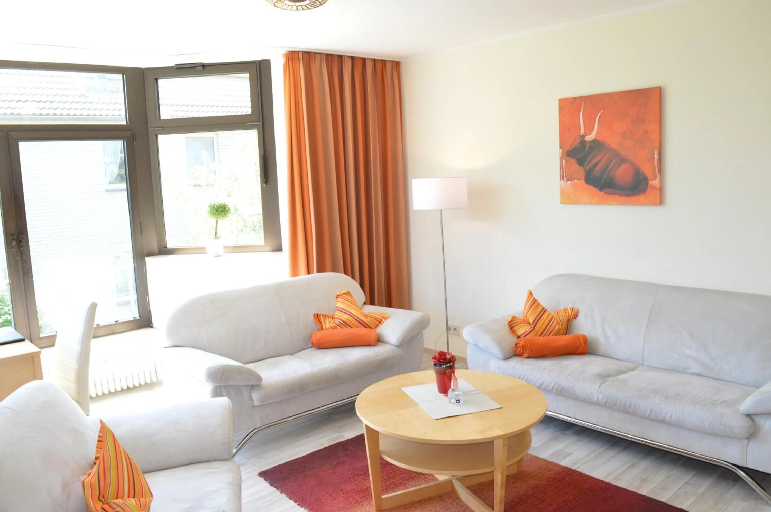 Living room in Haus Roseneck mit gratis Zugang zur Jod-Sole-Therme