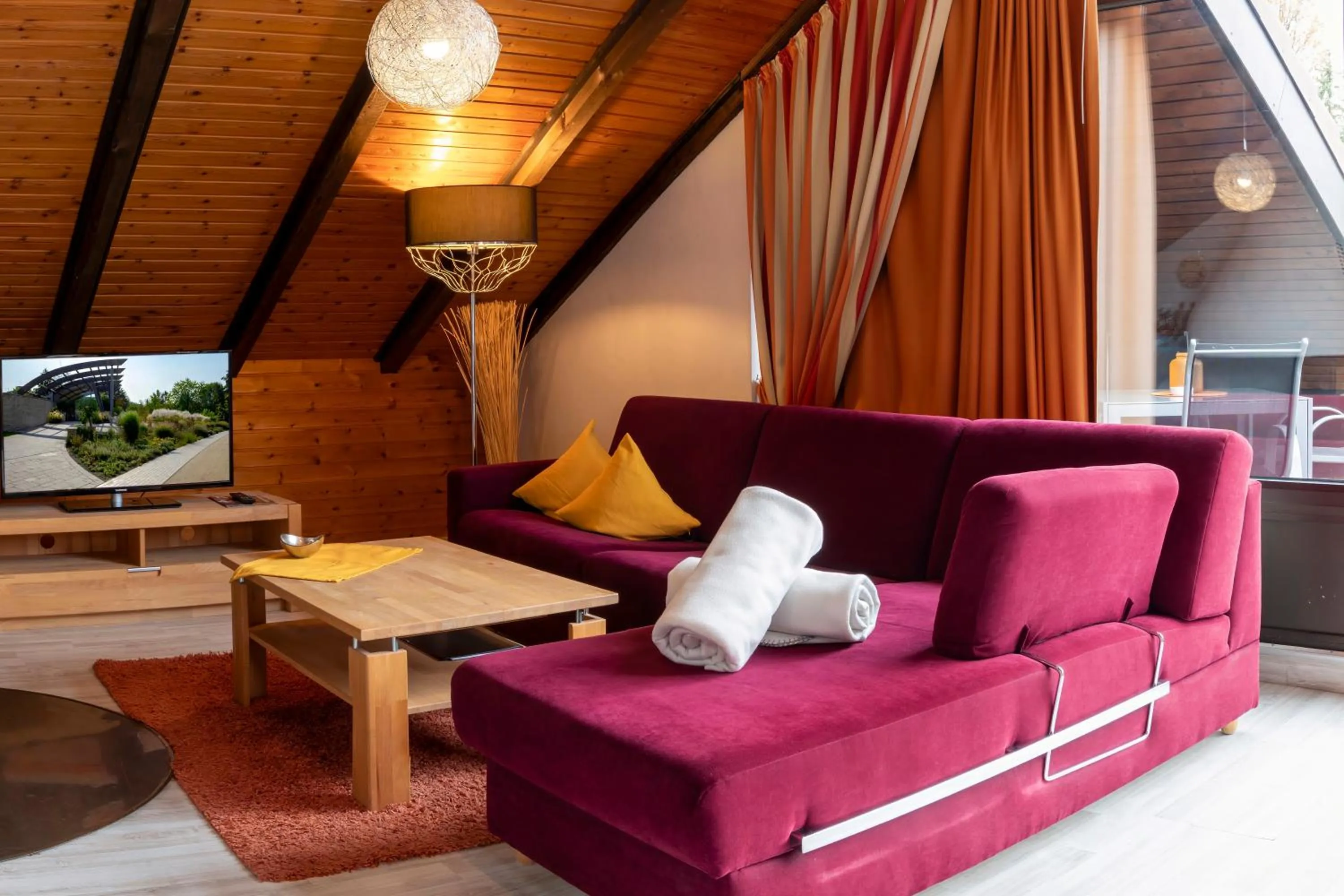 Living room in Haus Roseneck mit gratis Zugang zur Jod-Sole-Therme