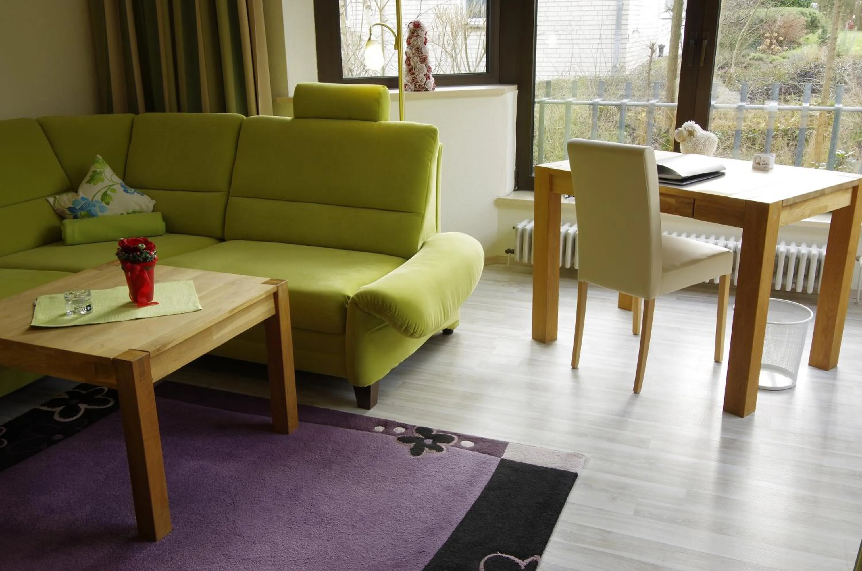 Living room in Haus Roseneck mit gratis Zugang zur Jod-Sole-Therme