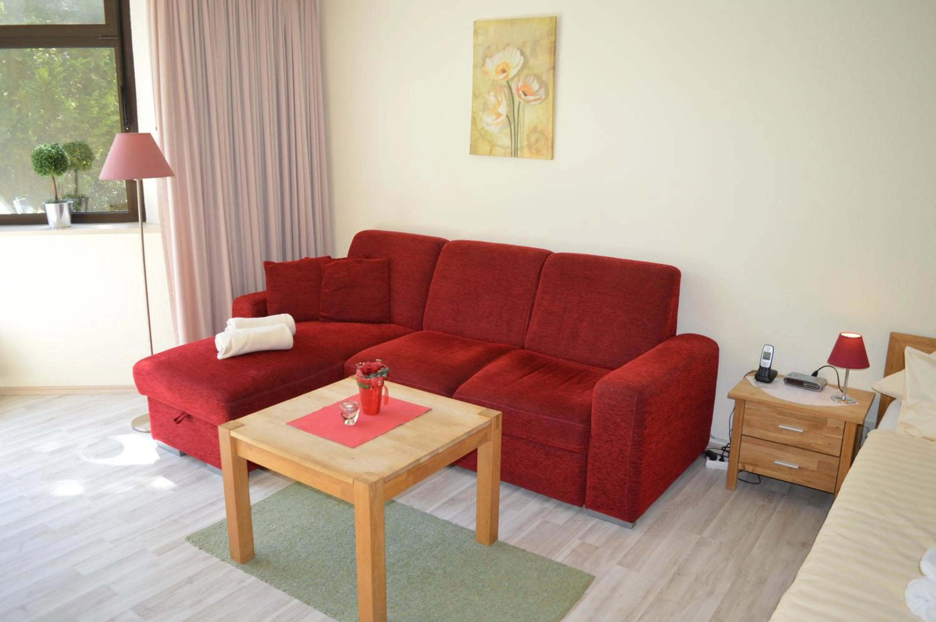 Living room in Haus Roseneck mit gratis Zugang zur Jod-Sole-Therme