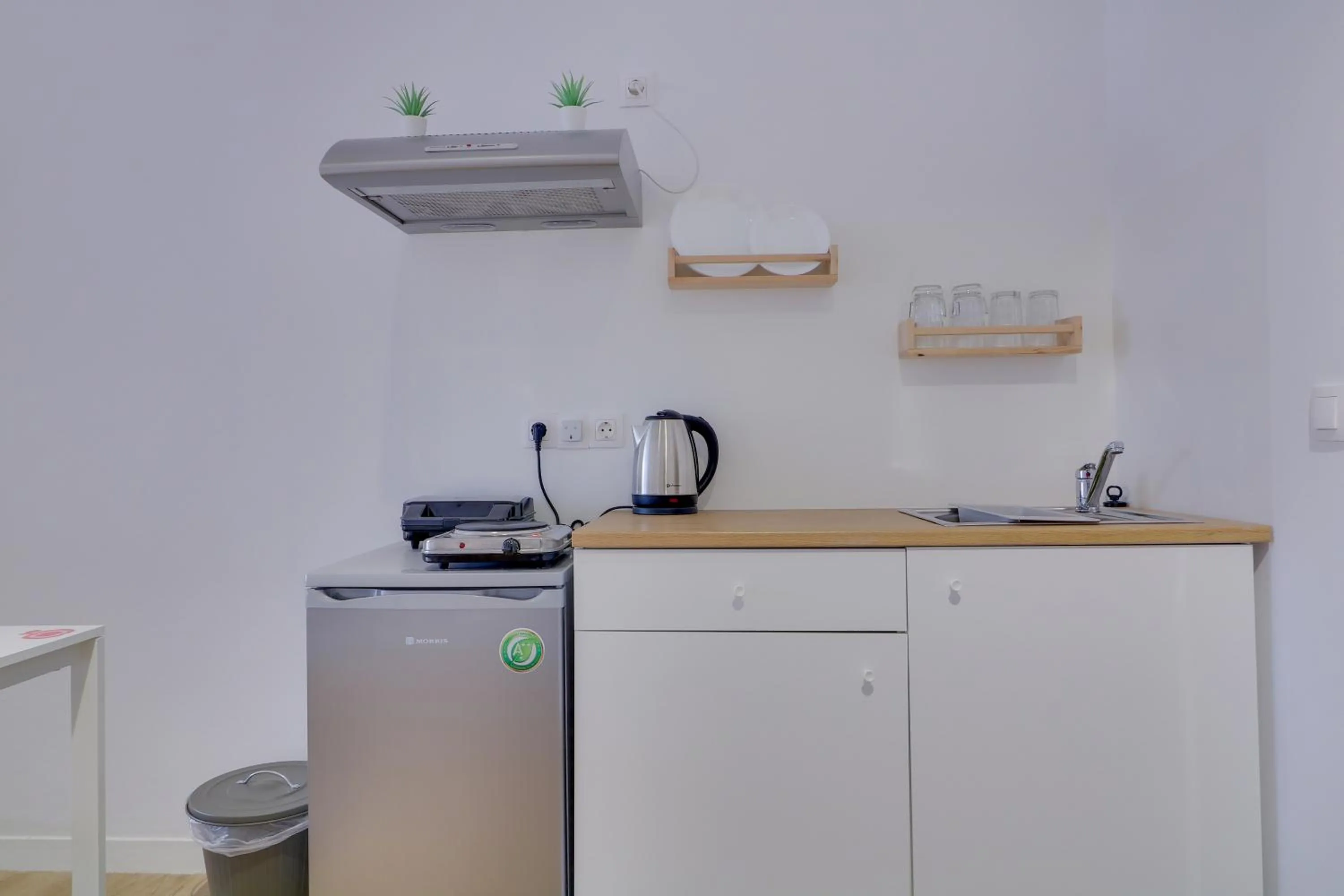 Kitchen or kitchenette in apartotel.acropolis.view