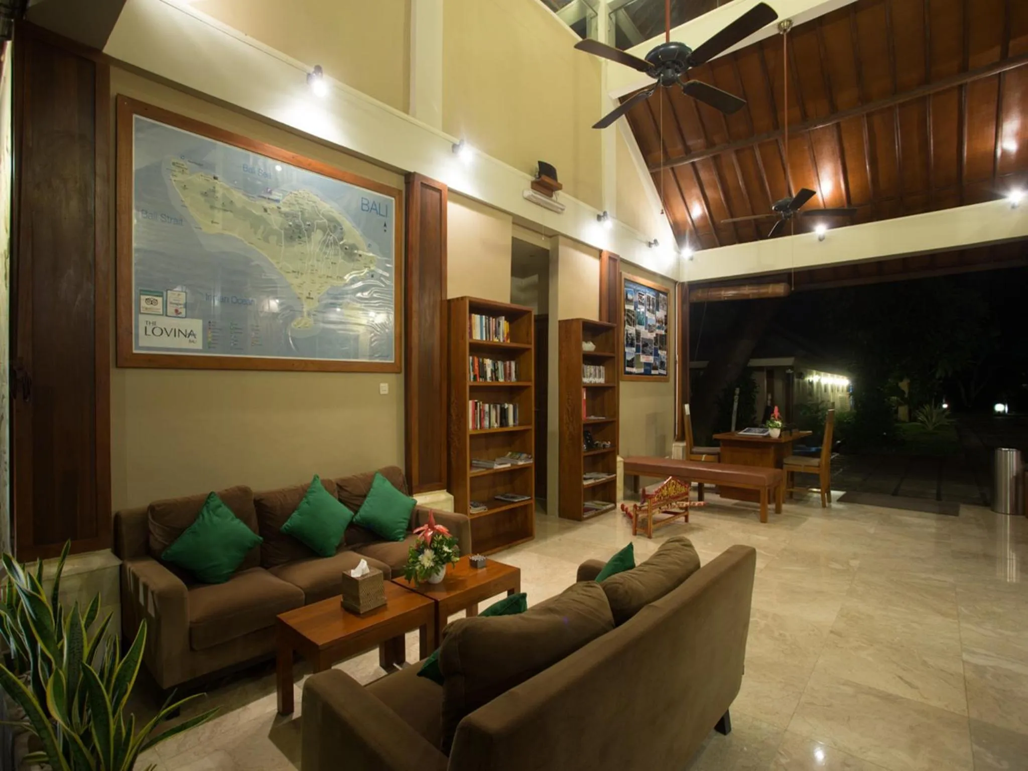 Lobby or reception in The Lovina