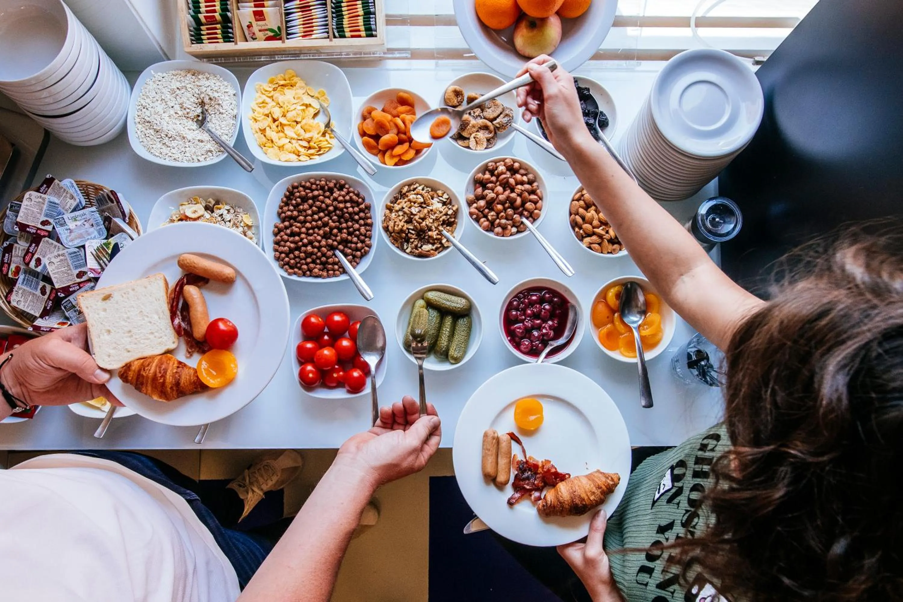 Buffet breakfast in Boutique Hostel Forum