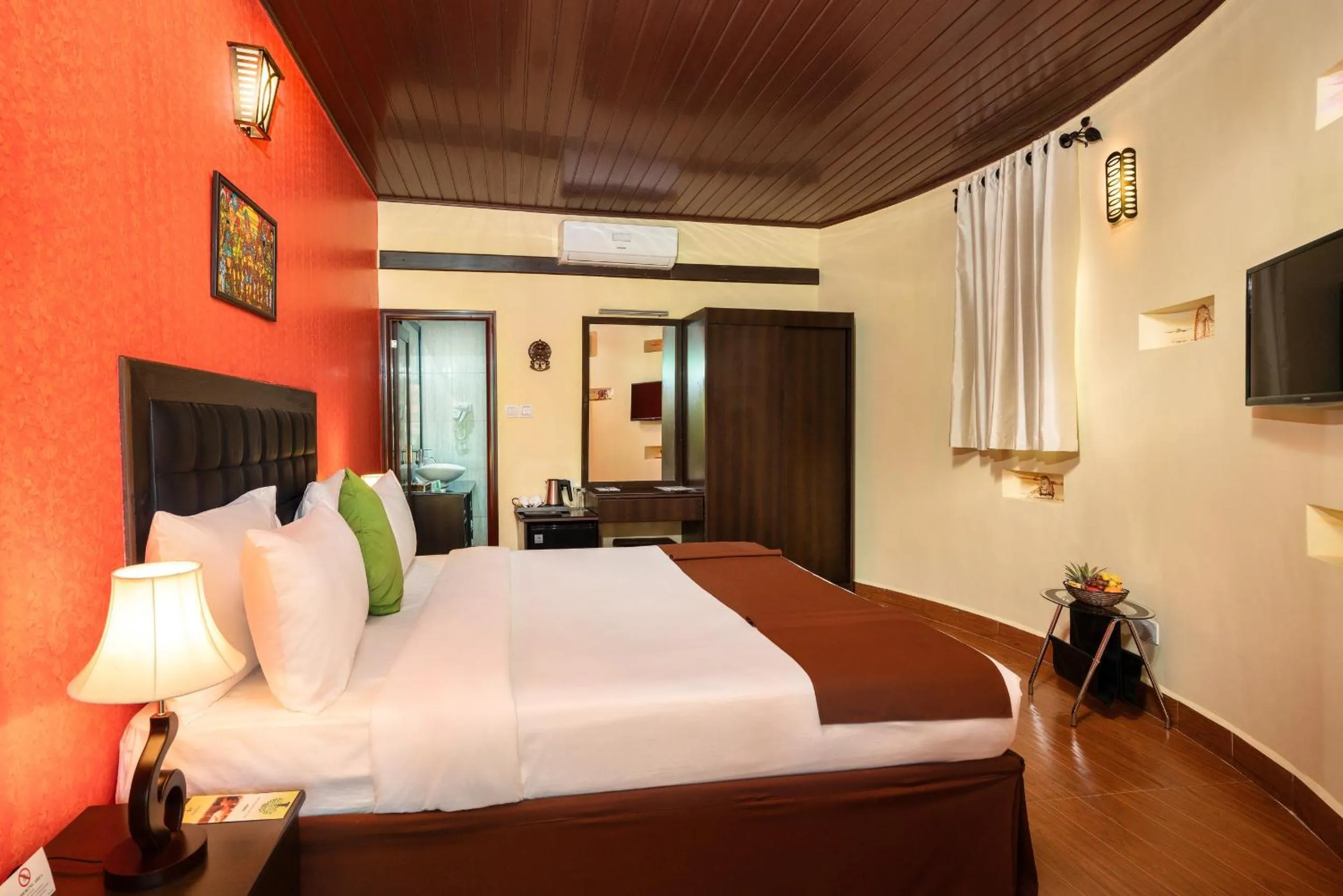 Bed in Fun Retreat Resort, Hotel and Ayurveda Spa