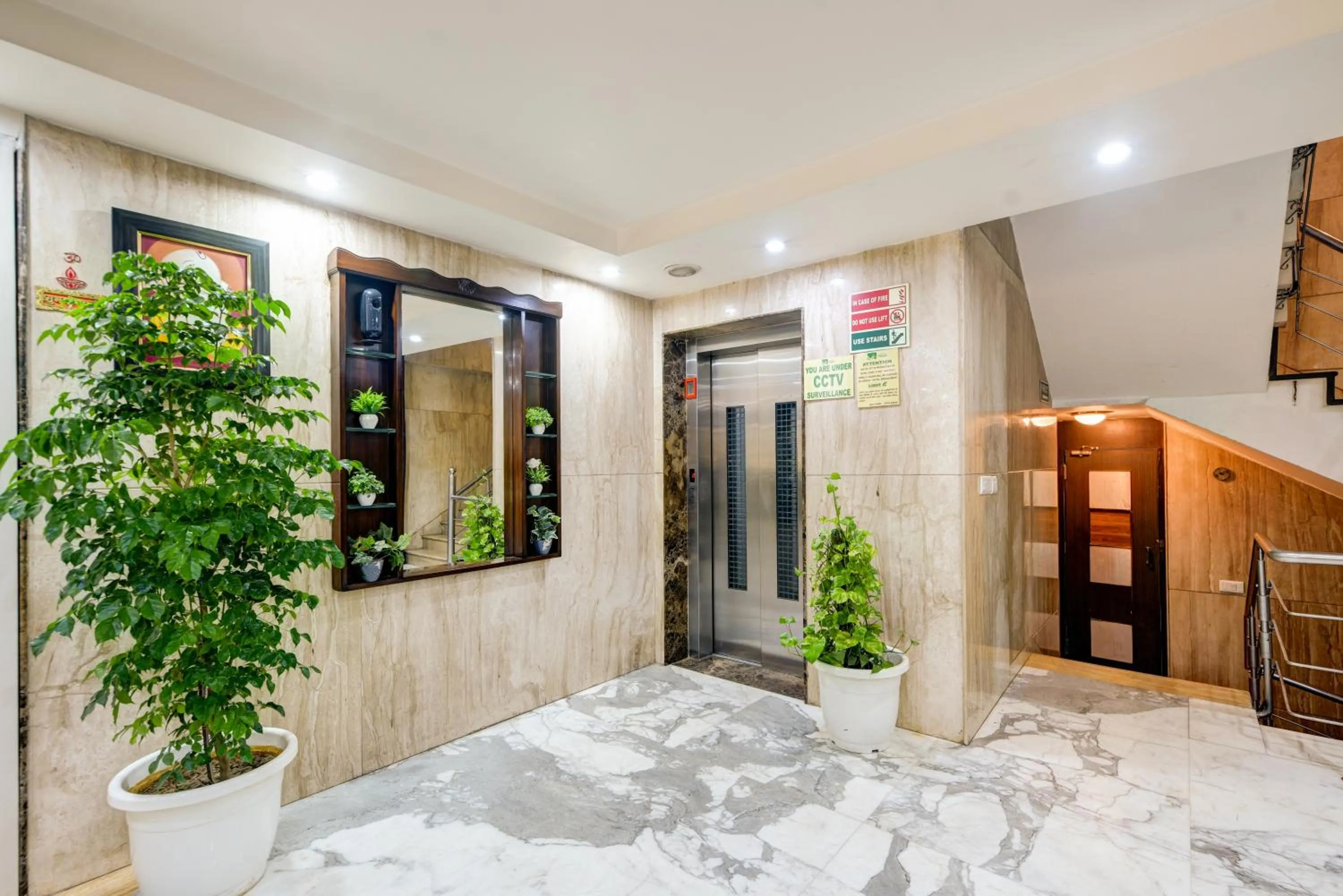 elevator in Airport Hotel Grand