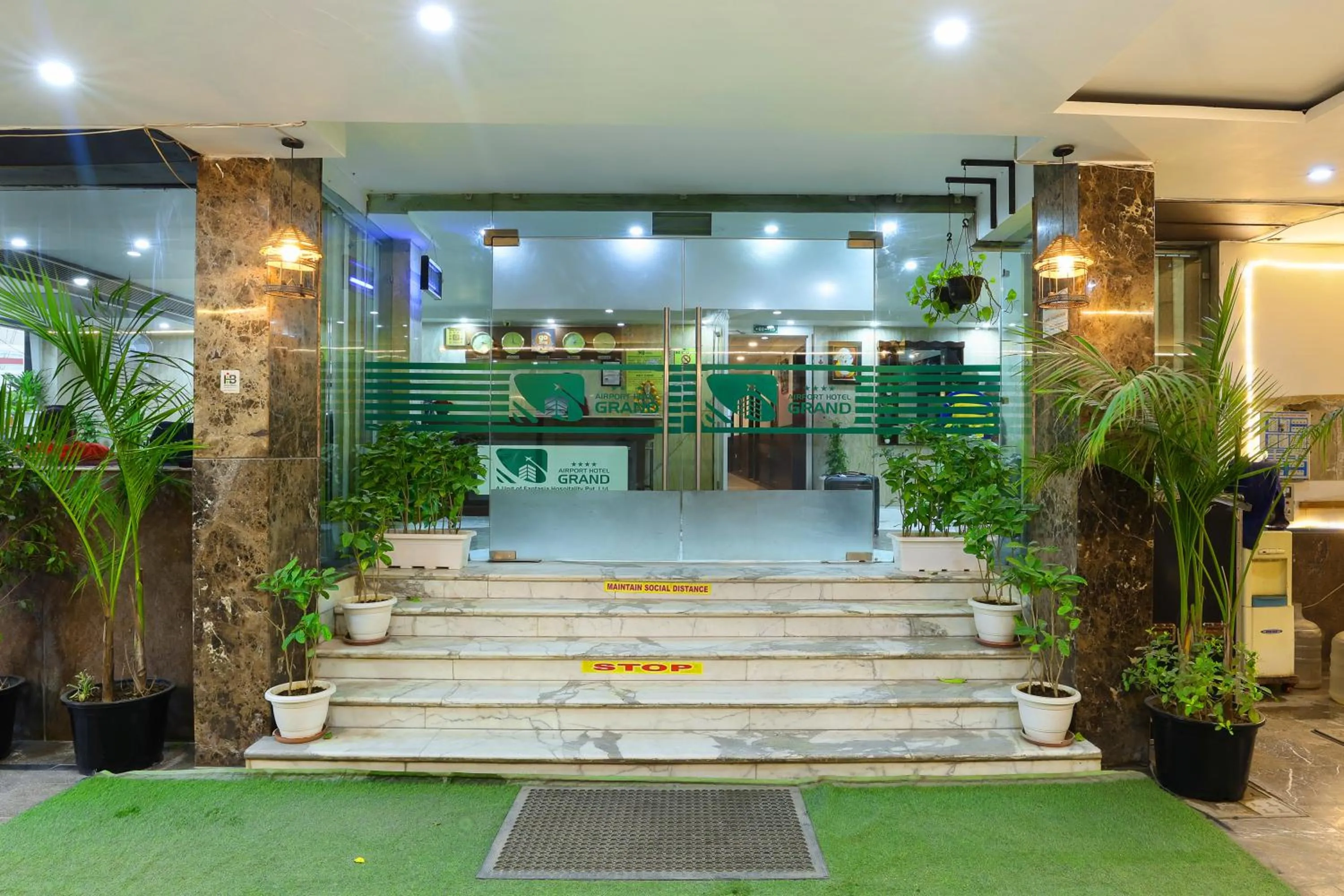 Facade/entrance in Airport Hotel Grand